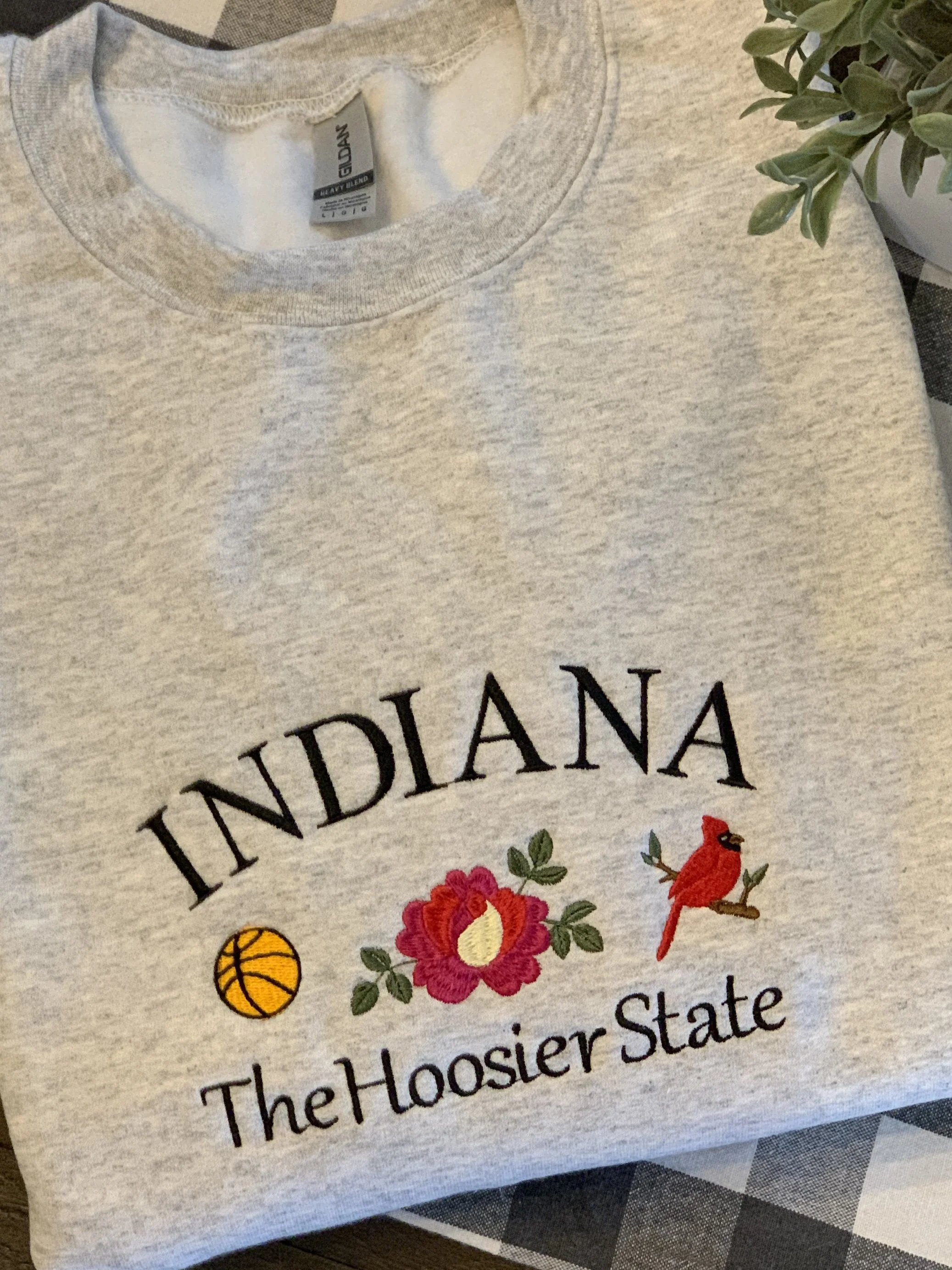 INDIANA The Hoosier State Crewneck