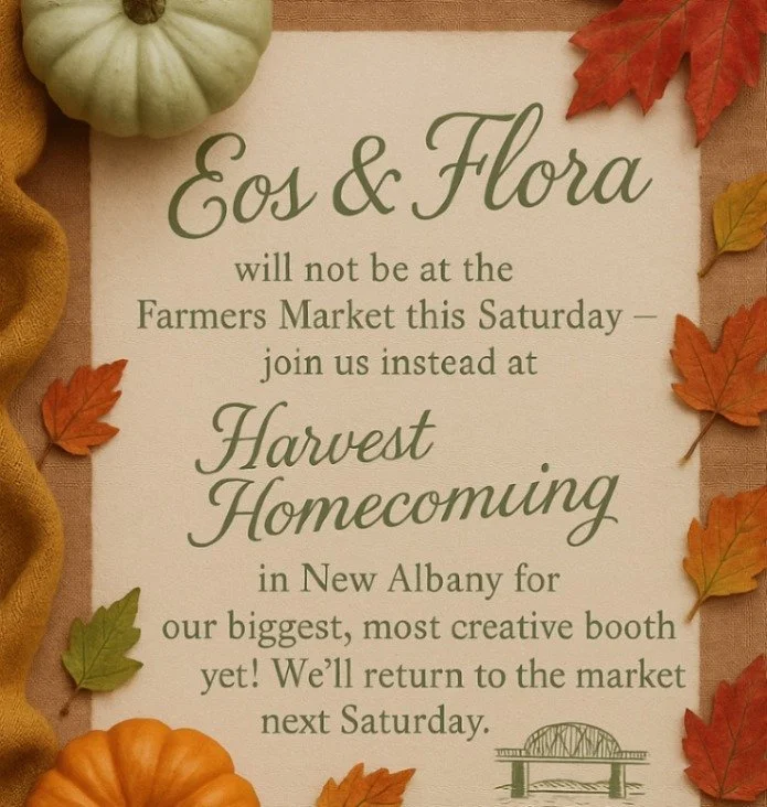 We&rsquo;re heading to #HarvestHomecoming !
We&rsquo;ll be taking a short break from the #FarmersMarket this #Saturday to bring something truly special to New Albany&rsquo;s Harvest Homecoming.
#JoinUs for our biggest and most inspired setup yet, the