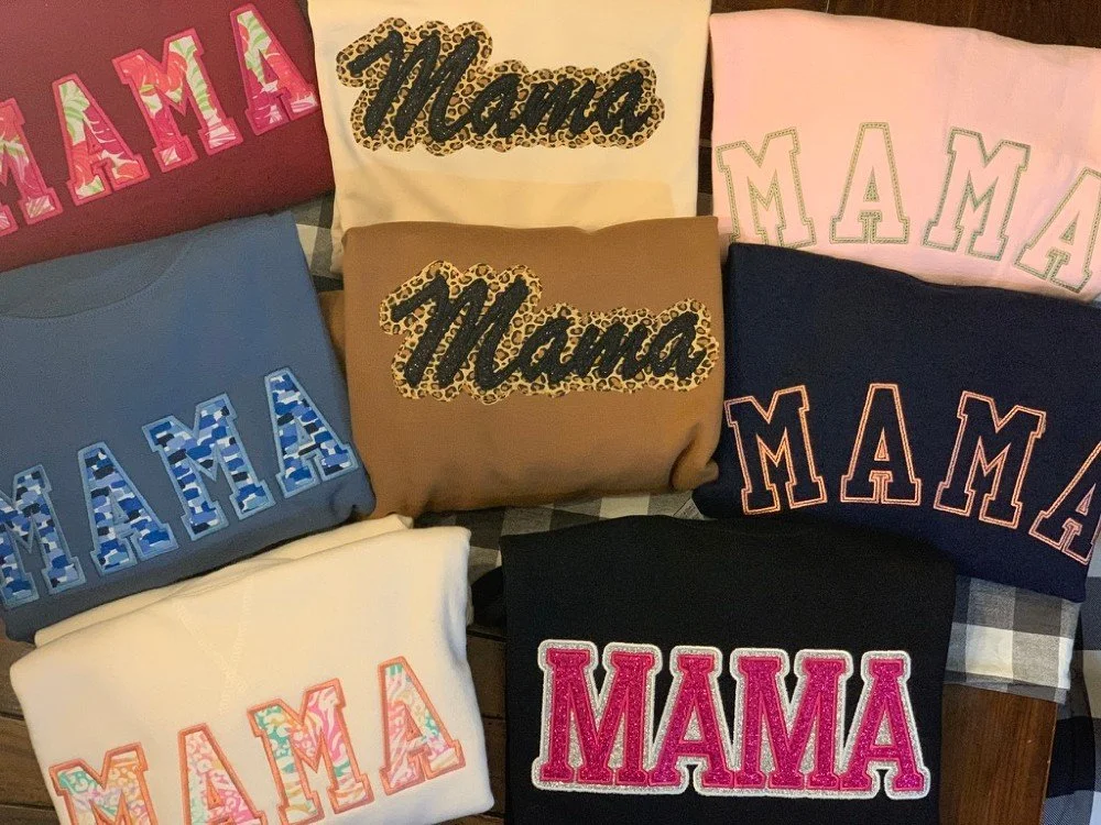 ✨ Orders are packaged just in time for Mother&rsquo;s Day 💗 #embroidery #EosAndFlora #Mama #smallbusiness #giftideas