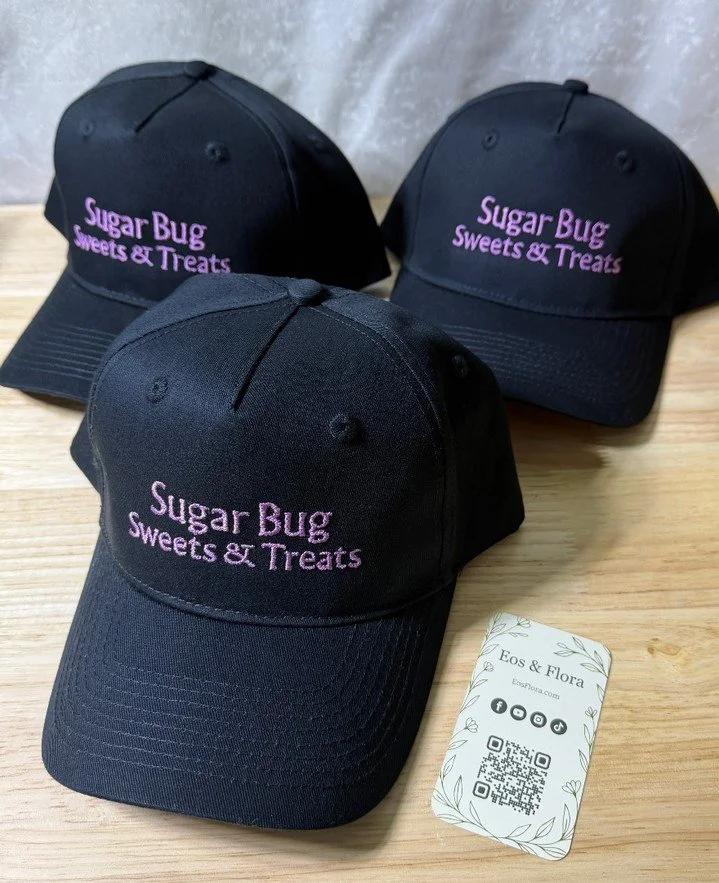Join us Saturday at the farmers market and be sure to stop by Sugar Bug Sweets &amp; Treats while you&rsquo;re there! #embroidery #farmersmarket #vendor #EosAndFlora #ootd