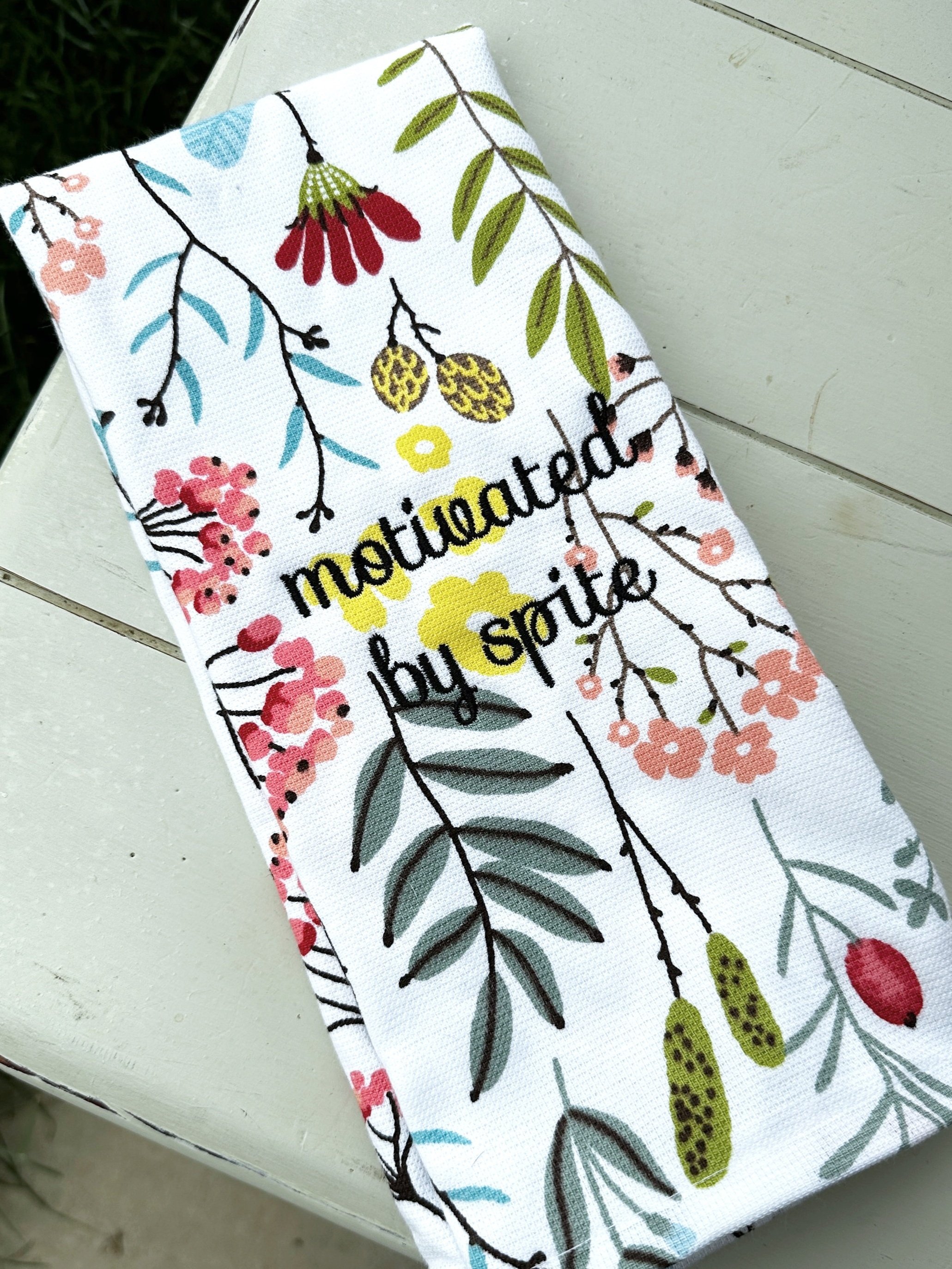 “Motivated By Spite” Towel