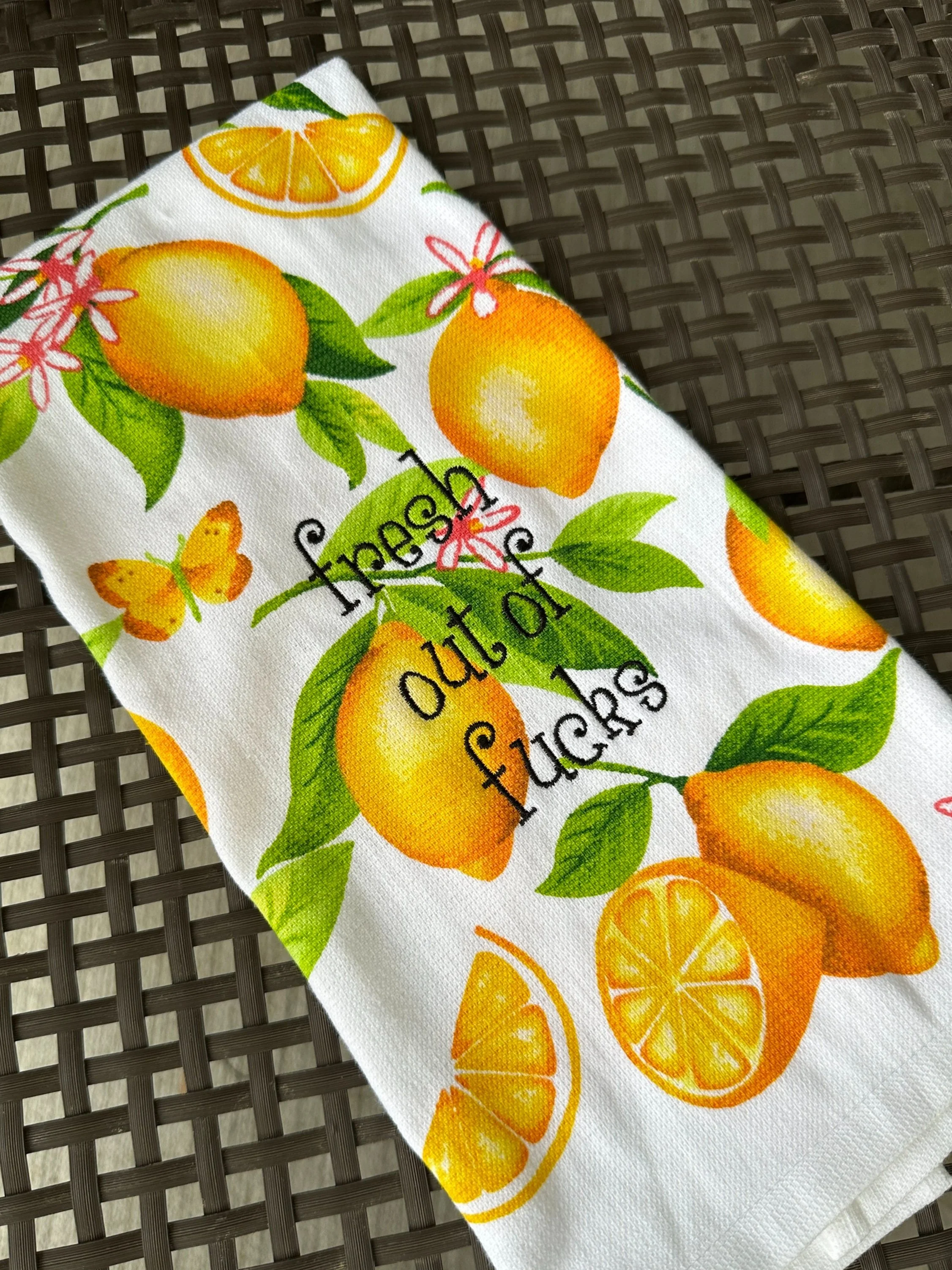 “Fresh Out of F*cks” Towel