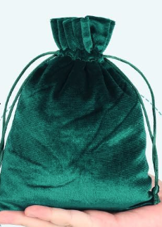 Custom Velvet Dice Bag + 7 Full Dice Sets