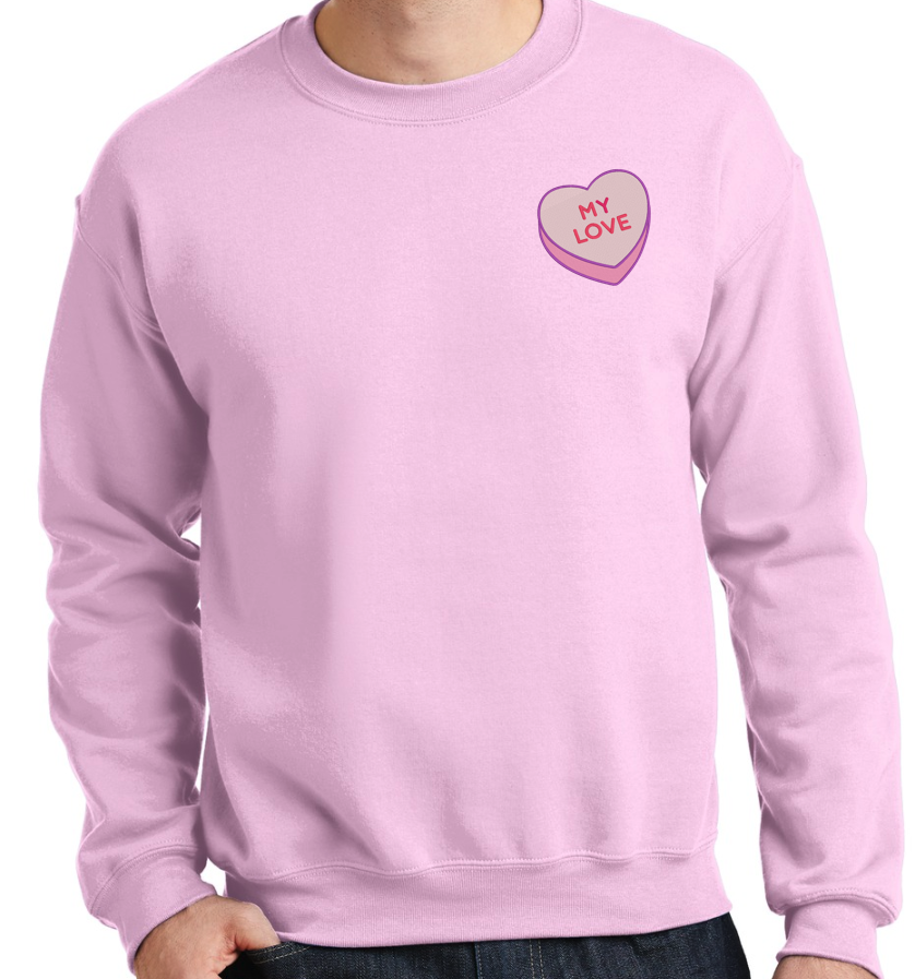 My Love Candy Heart Sweatshirt