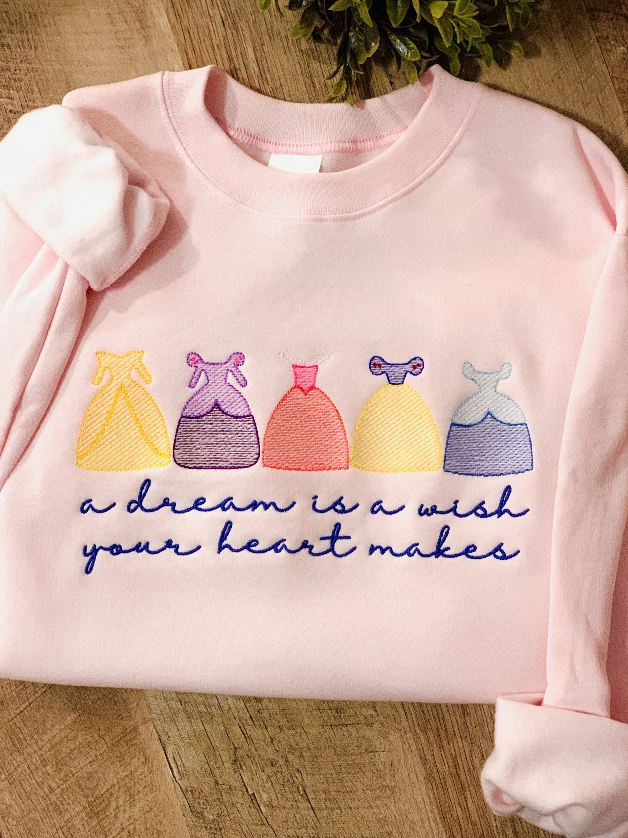 Pink Princess Dress Crewneck or T-Shirt