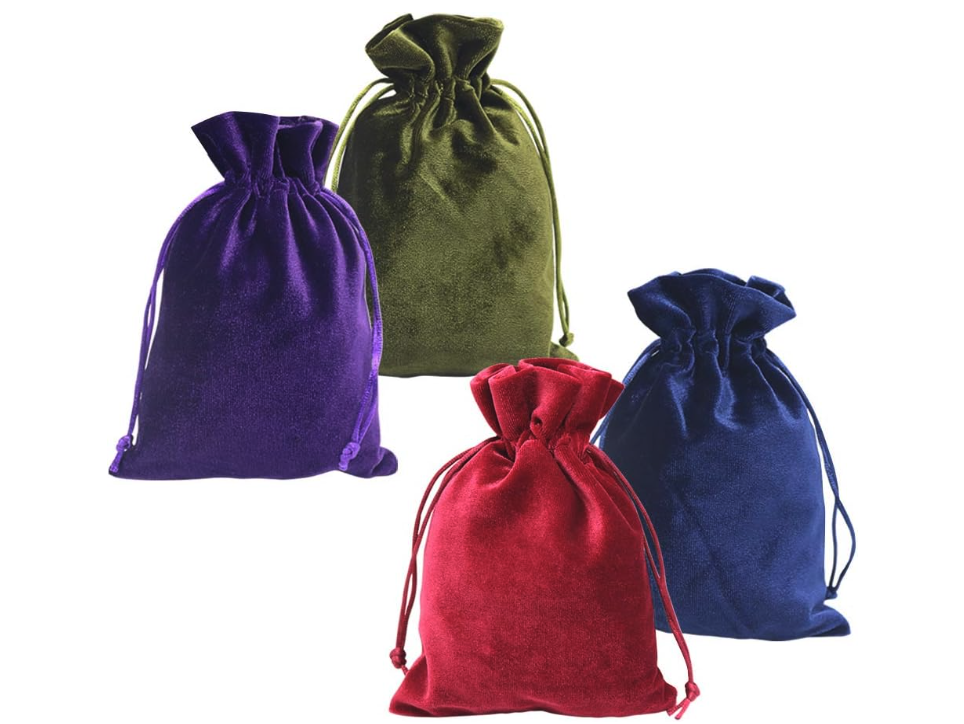 Custom Velvet Dice Bag + 7 Full Dice Sets