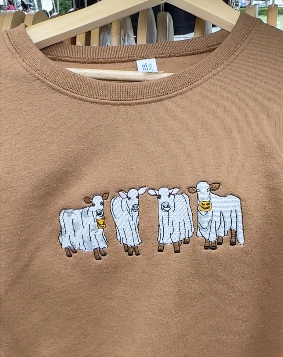 Cow Ghost Sweatshirt