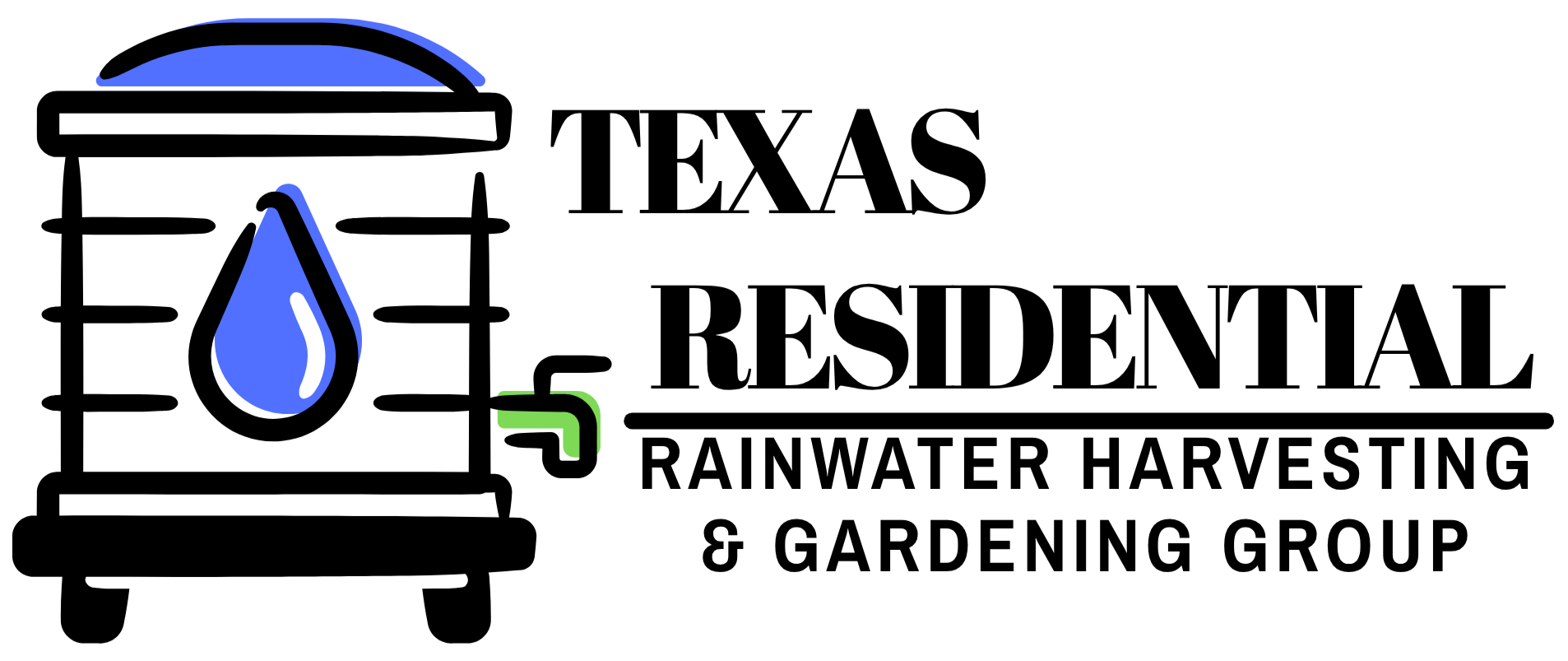 Texas Residential Rainwater Harvesting & Gardening Group Logo