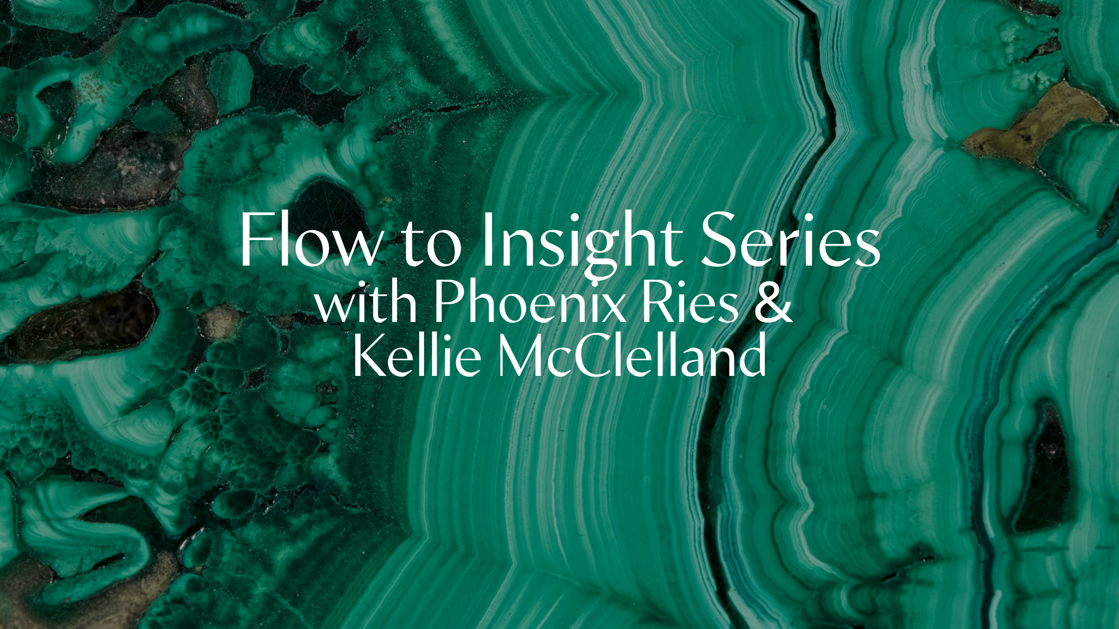Flow to Insight Series