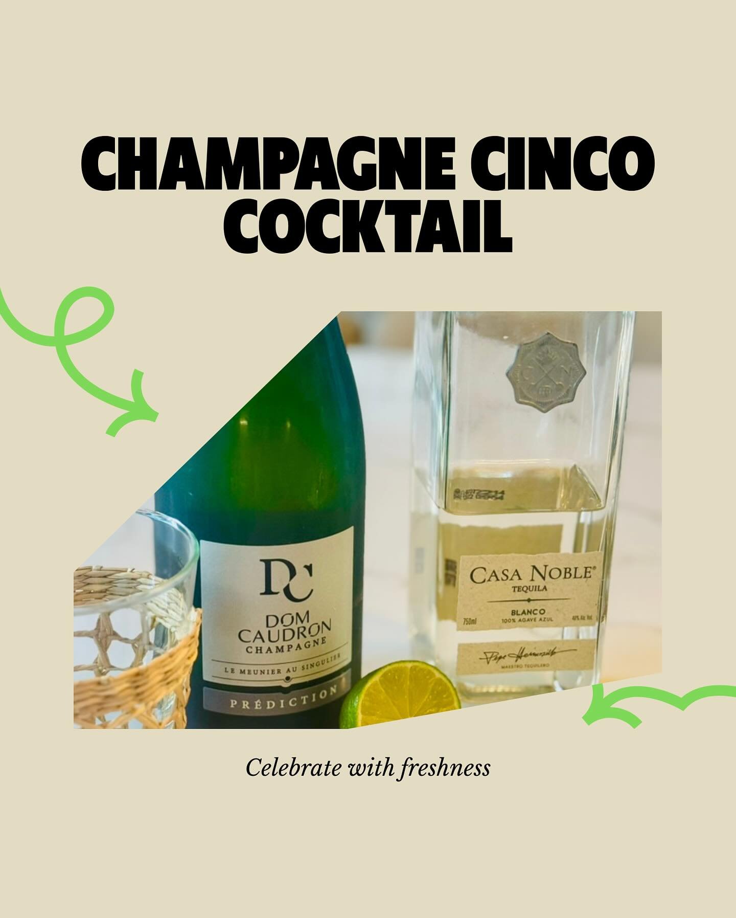 This isn&rsquo;t just any margarita&mdash;it&rsquo;s luxury in a glass. 🍹 2 oz tequila, 1 oz fresh lime, &frac34; oz orange juice, &frac14; oz agave&hellip; and then we crowned it with Dom Caudron Prediction Champagne 👑🍾💫 Shout out to @debartola 