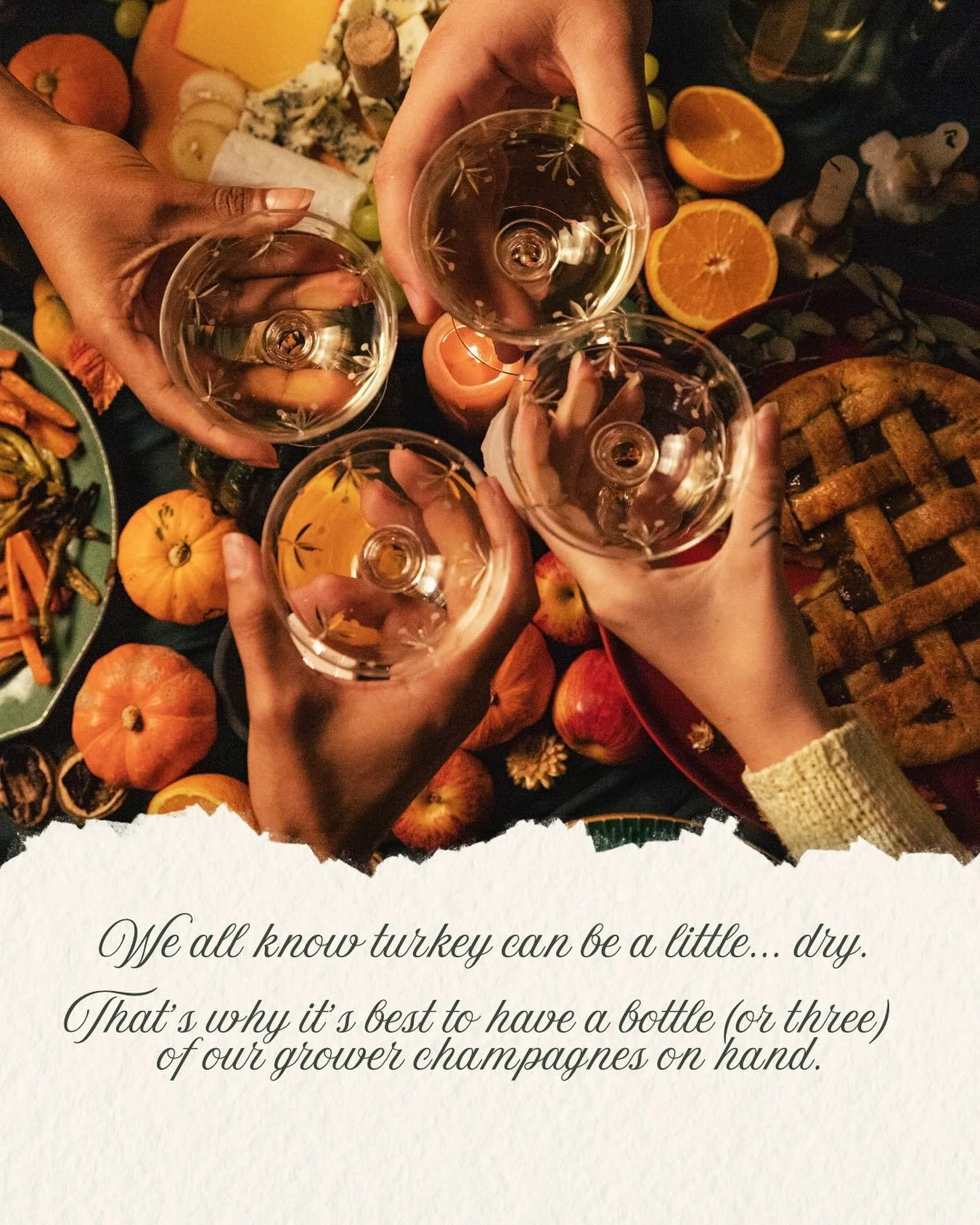 Our grower champagnes are crisp, refreshing and the good kind of dry🥂😂Cheers to bubbles that save the day✨🍾

#growerchampagne #champagnesavestheday #farmersnotfactories #champagnepairing #holidayhosting #champagnelovers #imperialimporters #drinkch