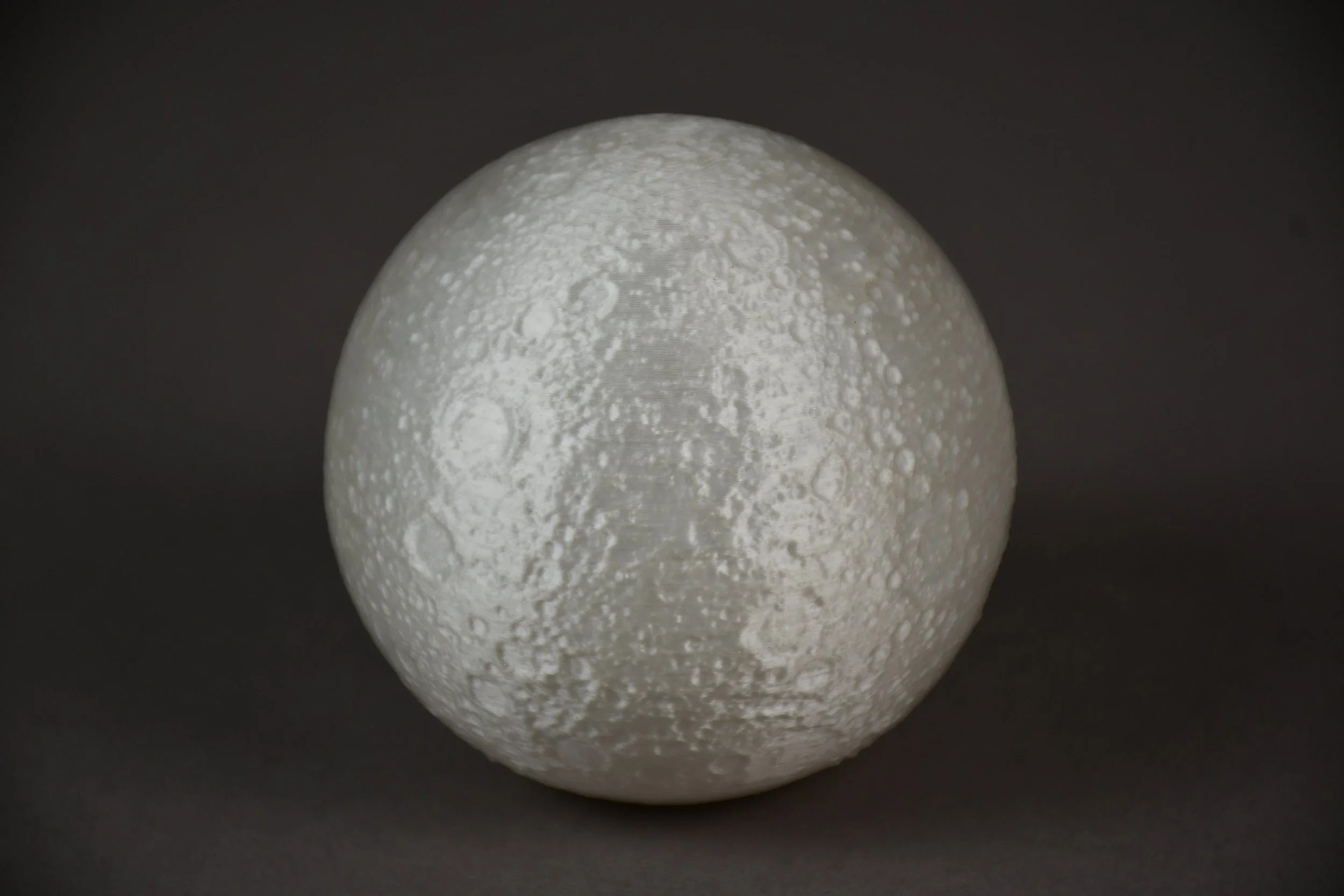 Topographical model of the moon