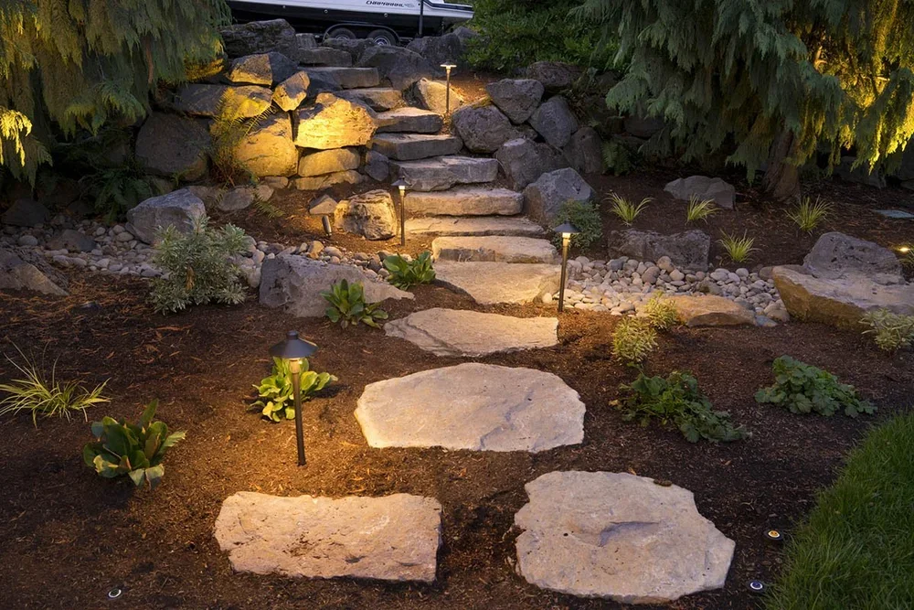 outdoor lighting lake oswego lighted path