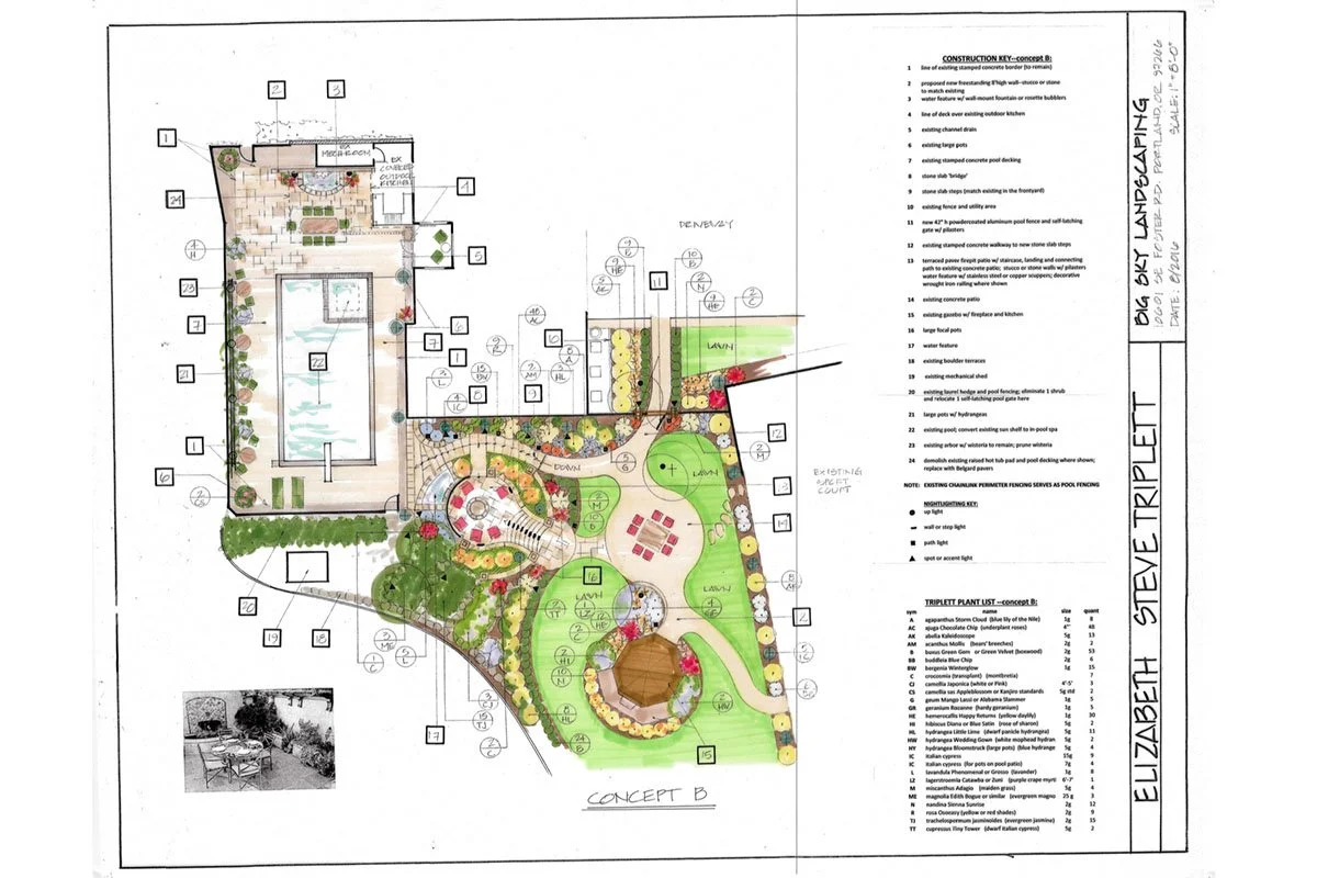 West Linn Landscape Design LeClair Home