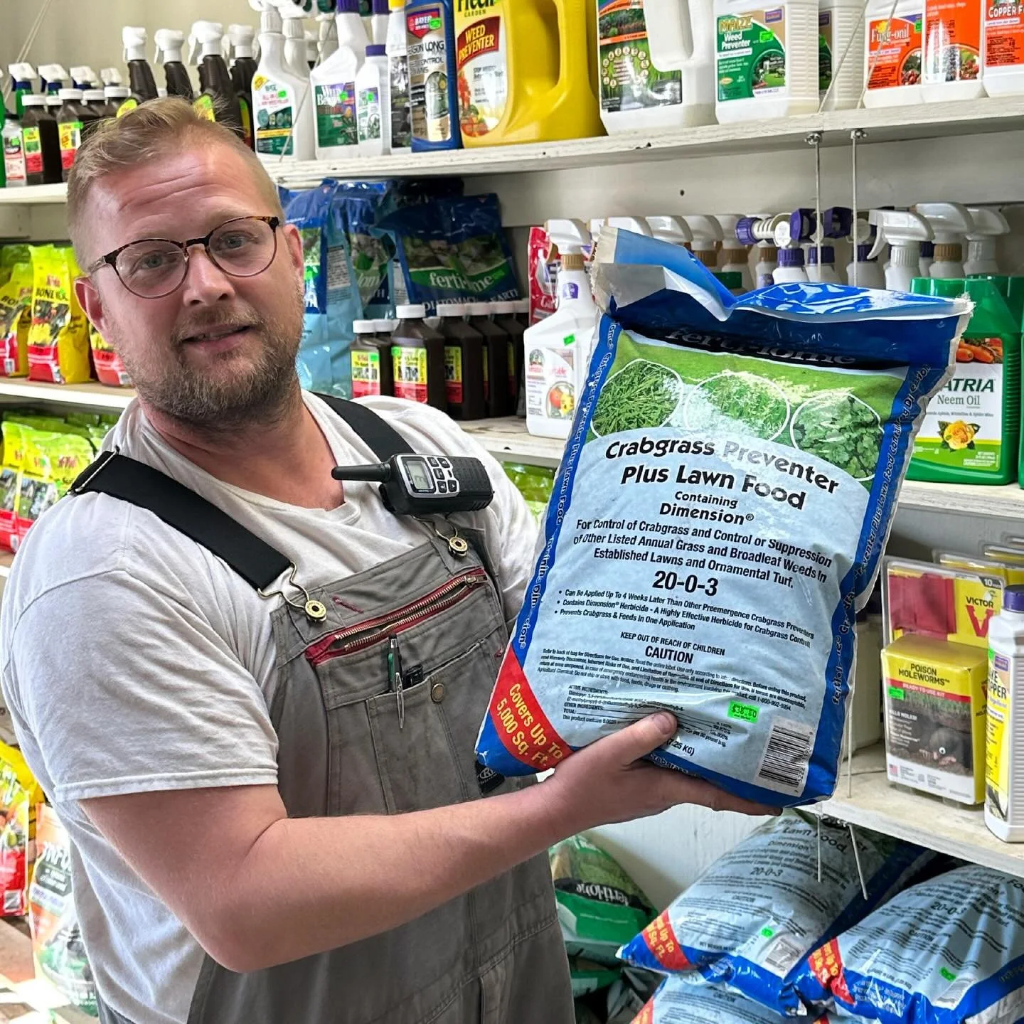 Our Saint Patrick will help you keep your grass green 🍀

Pine&rsquo;s has many bulk seed varieties available for spring grass planting.&nbsp;We also carry lawn food options to make sure your lawn thrives as summer approaches.