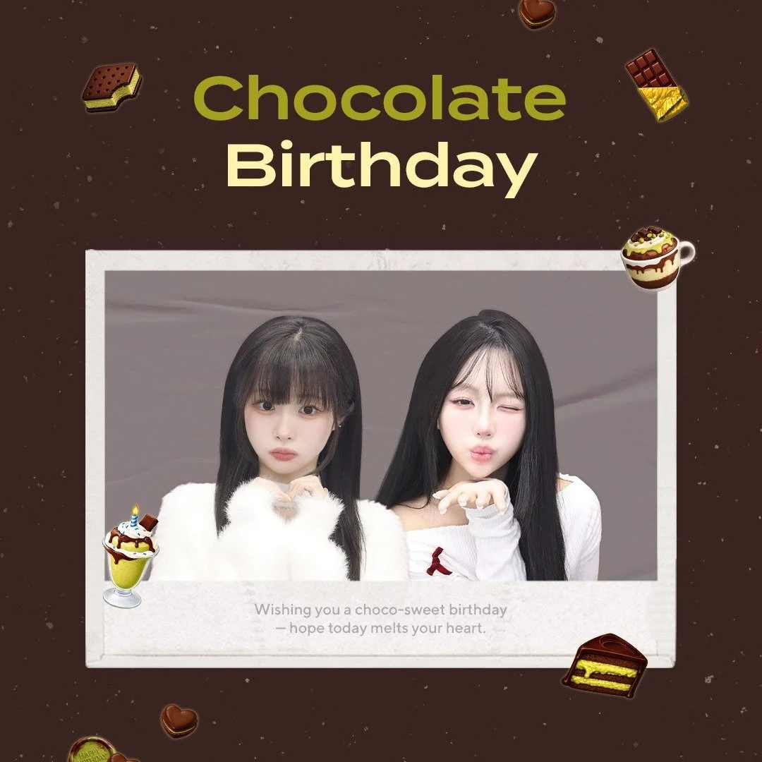 𝒲𝒾𝓈𝒽𝒾𝓃𝑔 𝓎𝑜𝓊 𝒶 𝒸𝒽𝑜𝒸𝑜-𝓈𝓌𝑒𝑒𝓉 𝒷𝒾𝓇𝓉𝒽𝒹𝒶𝓎
&mdash; 𝒽𝑜𝓅𝑒 𝓉𝑜𝒹𝒶𝓎 𝓂𝑒𝓁𝓉𝓈 𝓎𝑜𝓊𝓇 𝒽𝑒𝒶𝓇𝓉.