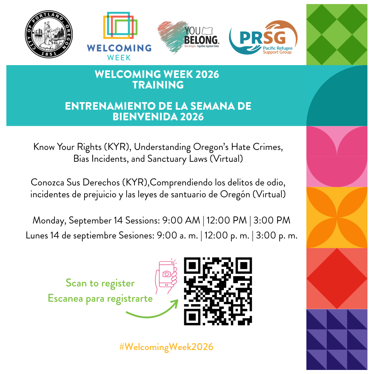 Welcoming Week 2026