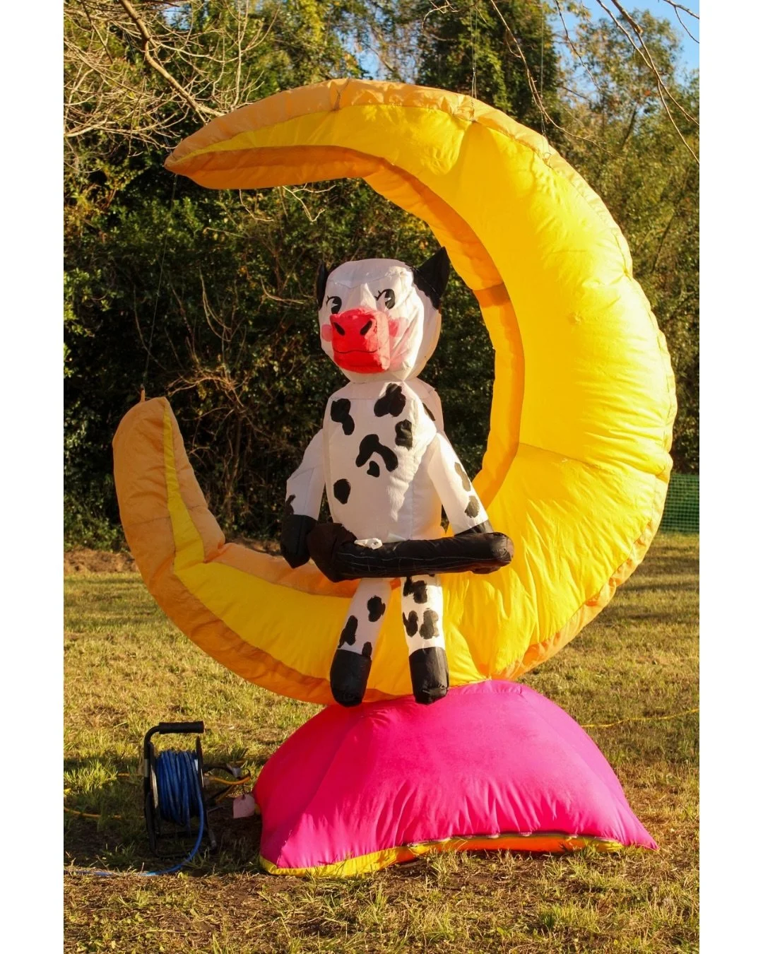 Professor @caseyschachner.art tasked @bfsdoart students with an inflatable sculpture project as a collaboration with Dairy Daze Fall Music Fest 2025. It was exciting to have these sculptures on site after a lot of hard work. Thank you Georgia Souther