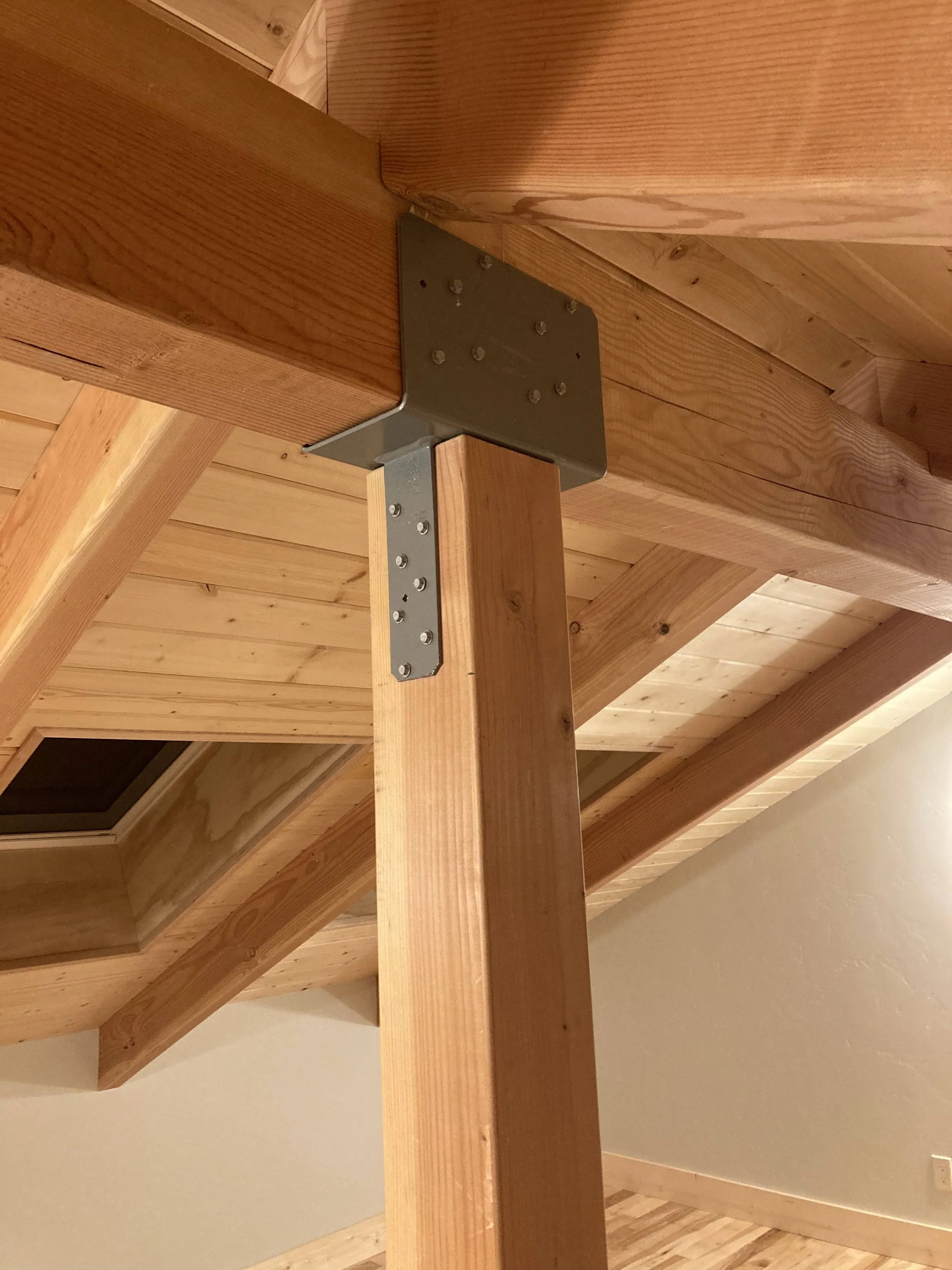 Post and Beam Framing custom addition Port Townsend, WA