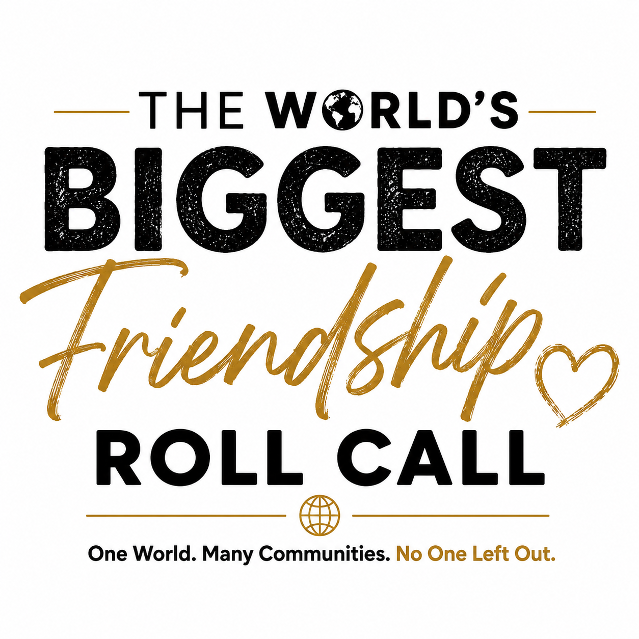 Wave Something White: The World's Biggest Friendship Roll Call Is Coming