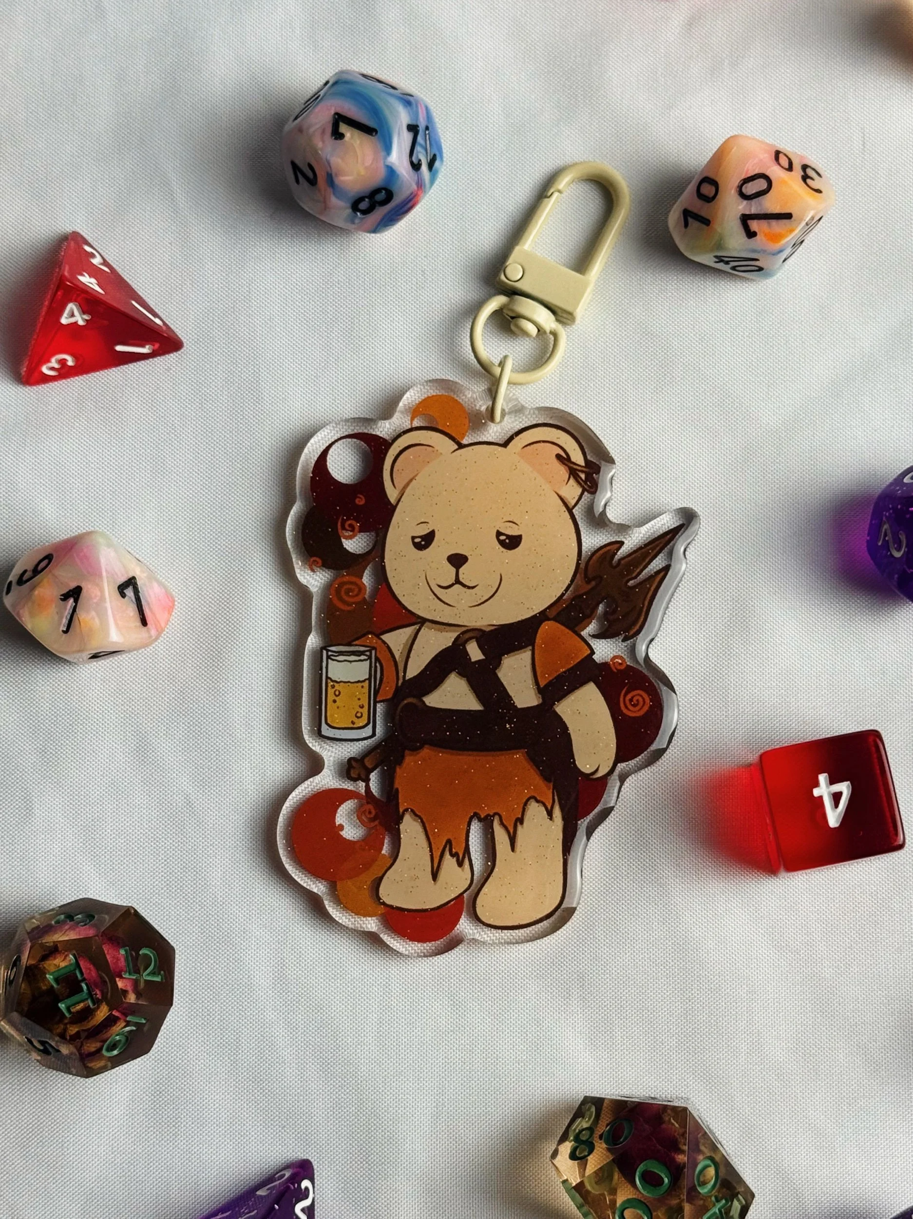 Bar-bear-ian keychain