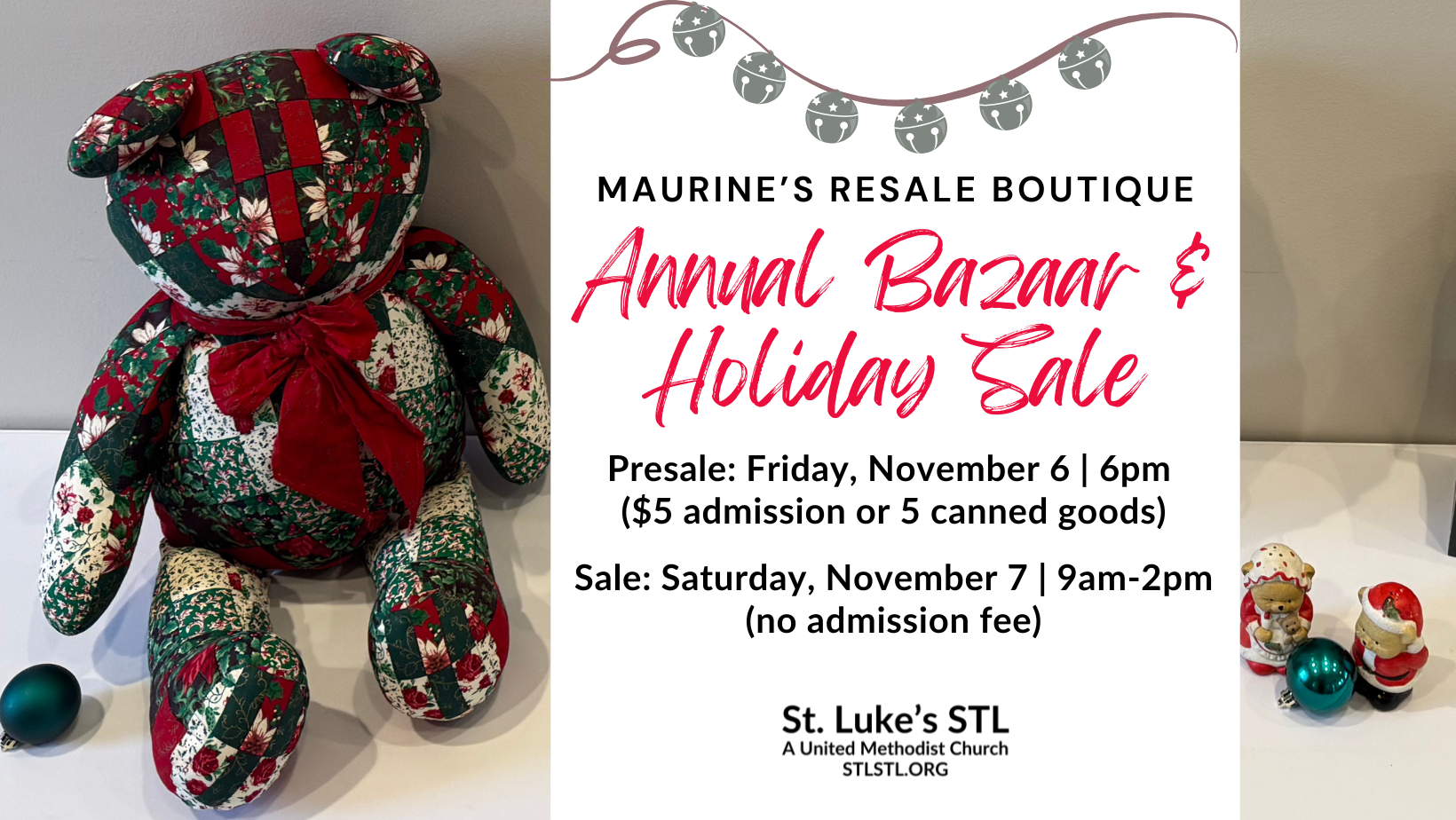 Maurine’s Resale Boutique Annual Bazaar &amp; Holiday Presale