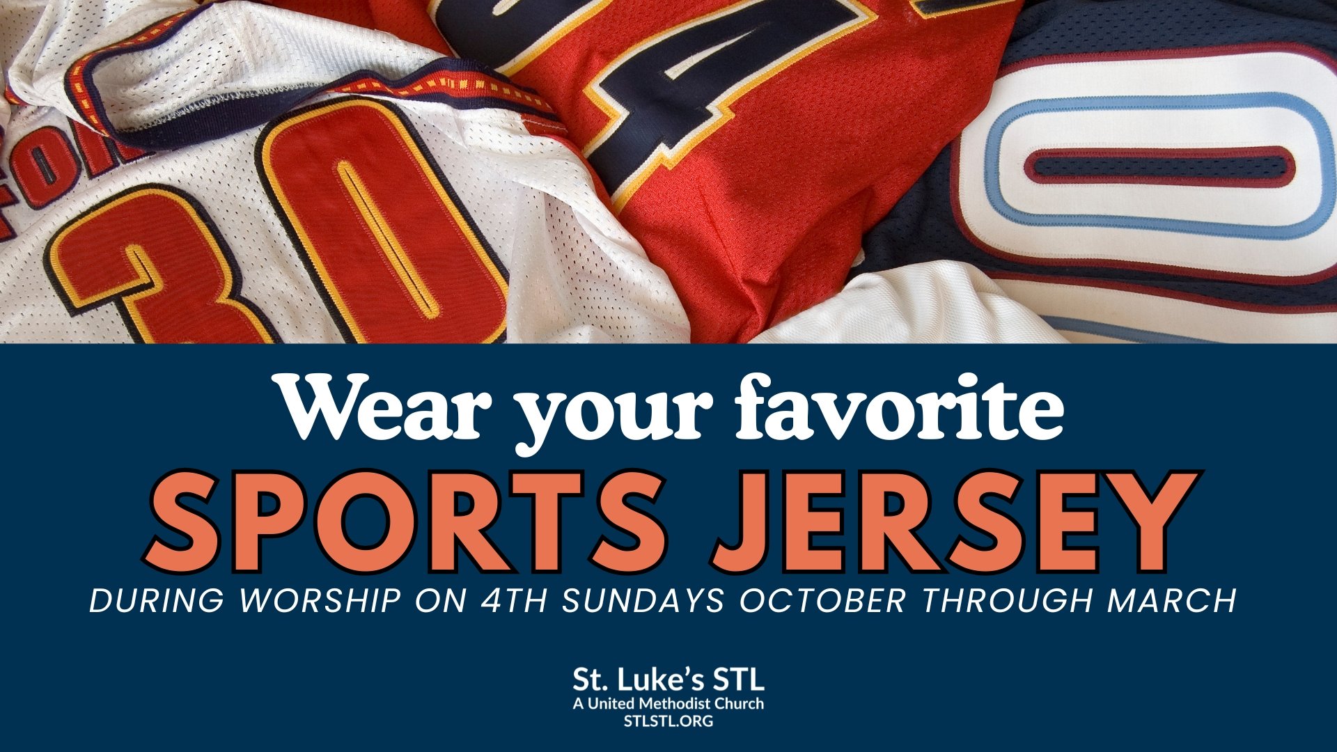 Sports Jersey Sunday (4th Sundays)