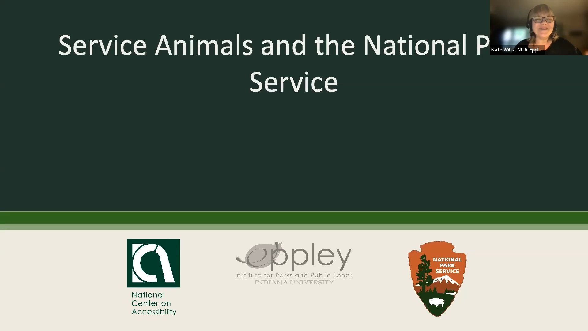 Service Animals and the National Park Service