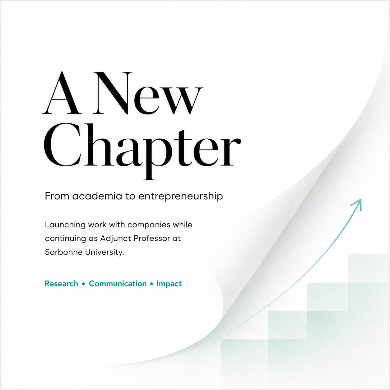 A New Chapter: From Academia to Entrepreneurship