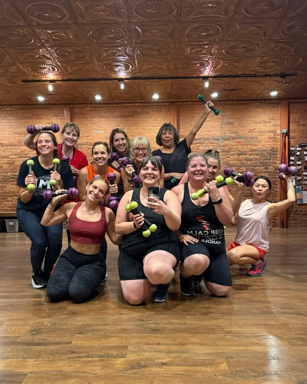 Shake things up with mother-daughter duo, Andrea &amp; Savy, on Wednesdays at 6:45pm! 💃🏼 Zumba Toning is the fun Zumba dance fitness party you know and love, with the added challenge of using Toning Sticks (light hand weights) and targeted choreogr