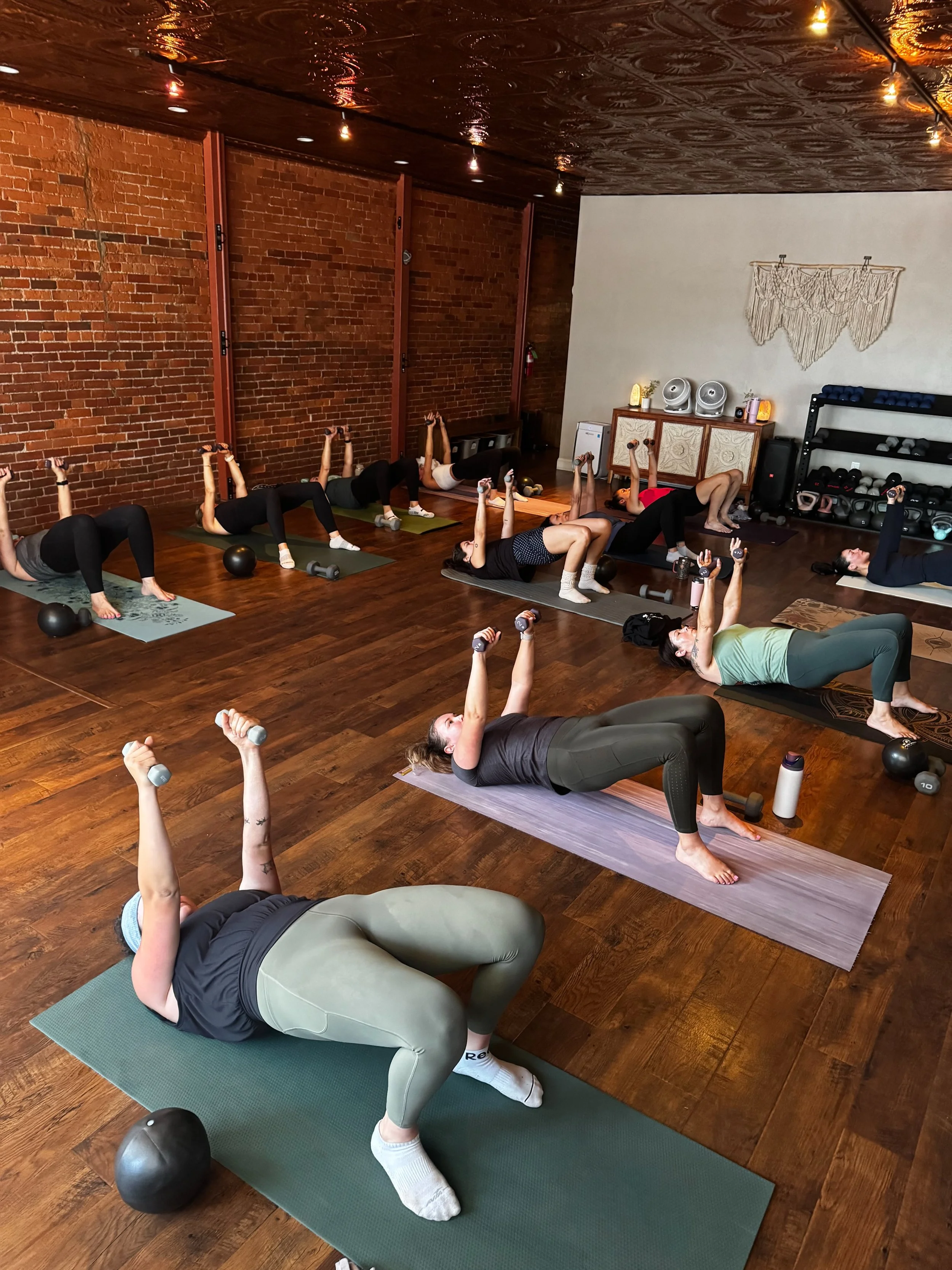 There&rsquo;s something special about starting the week in community. 😍 A room full of people showing up for themselves, encouraging one another, and moving together. 💪🏼 Whether you&rsquo;ve been attending classes for years or have been thinking a