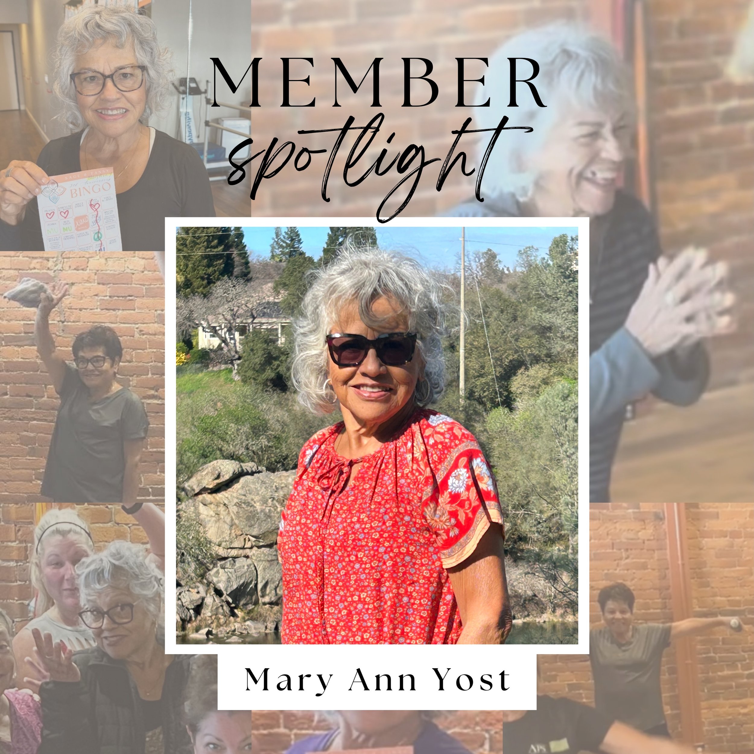 ✨Member Spotlight✨ Meet Mary Ann! Mary Ann has been a dedicated member of S&amp;T since we first opened our doors in 2019! 🫶🏼 Her favorite classes are Fit 4 All and Yoga for Relaxation &amp; Recovery. 💜 Here&rsquo;s what Mary Ann has to say about 