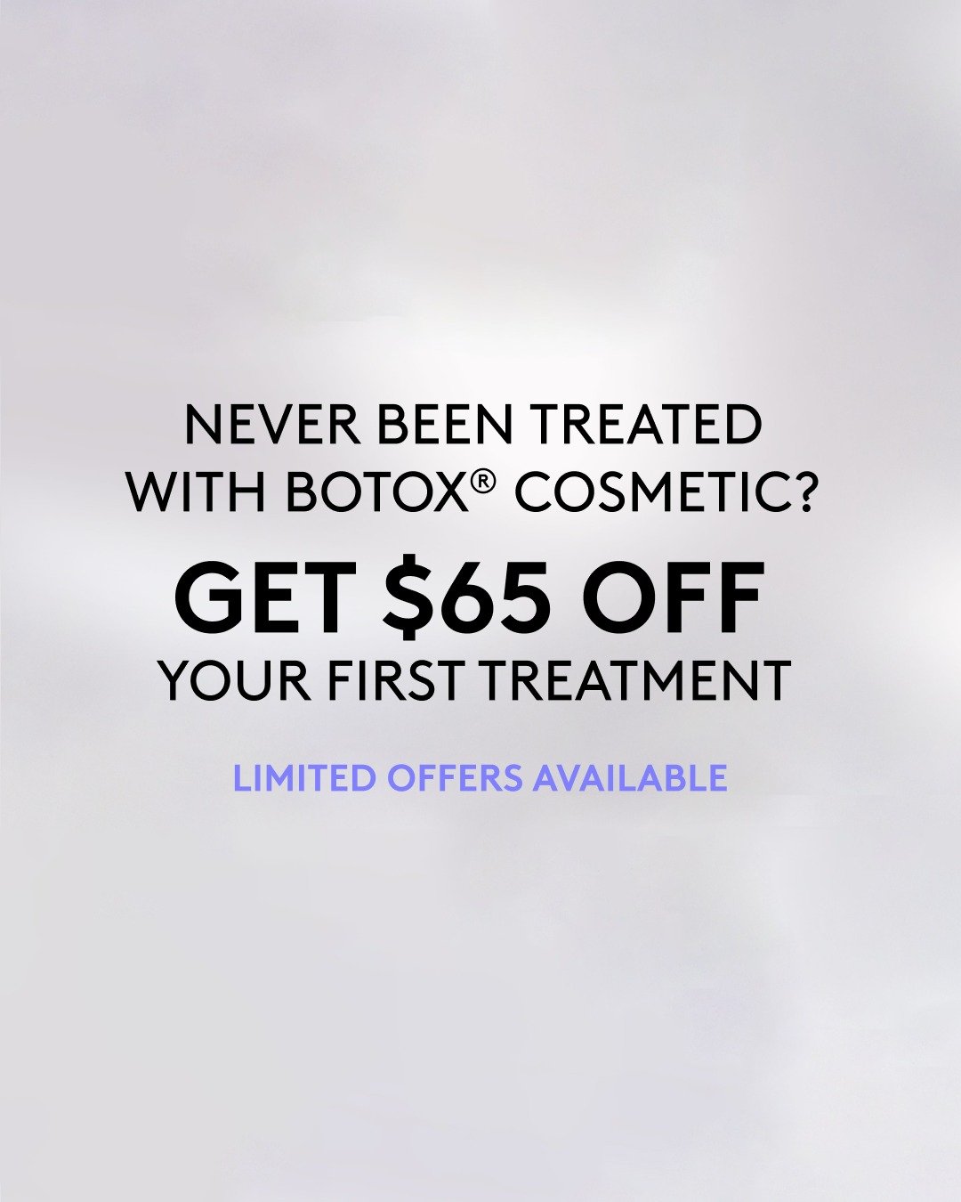 Never been treated with BOTOX? Now&rsquo;s a perfect time to take advantage to get $65 OFF your BOTOX&reg; treatment. But hurry, this exclusive offer expires soon. Link in bio to claim your offer. 

#botox #botoxgrandrapids  #allergan #grandrapids #g