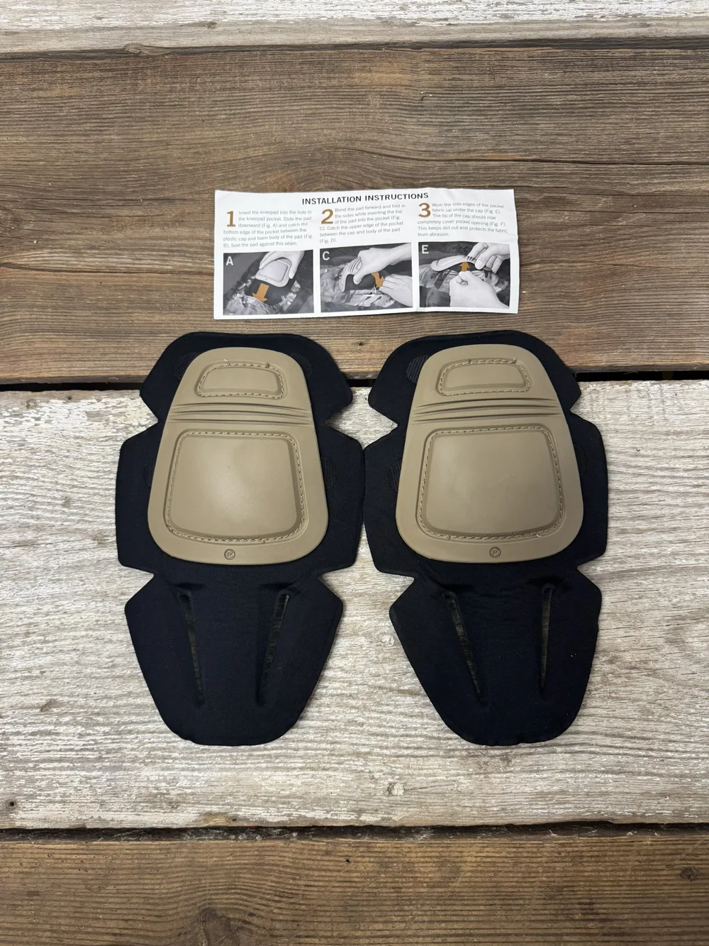 1 Pair - Crye Precision AirFlex Coyote Khaki Combat Knee Pads Set