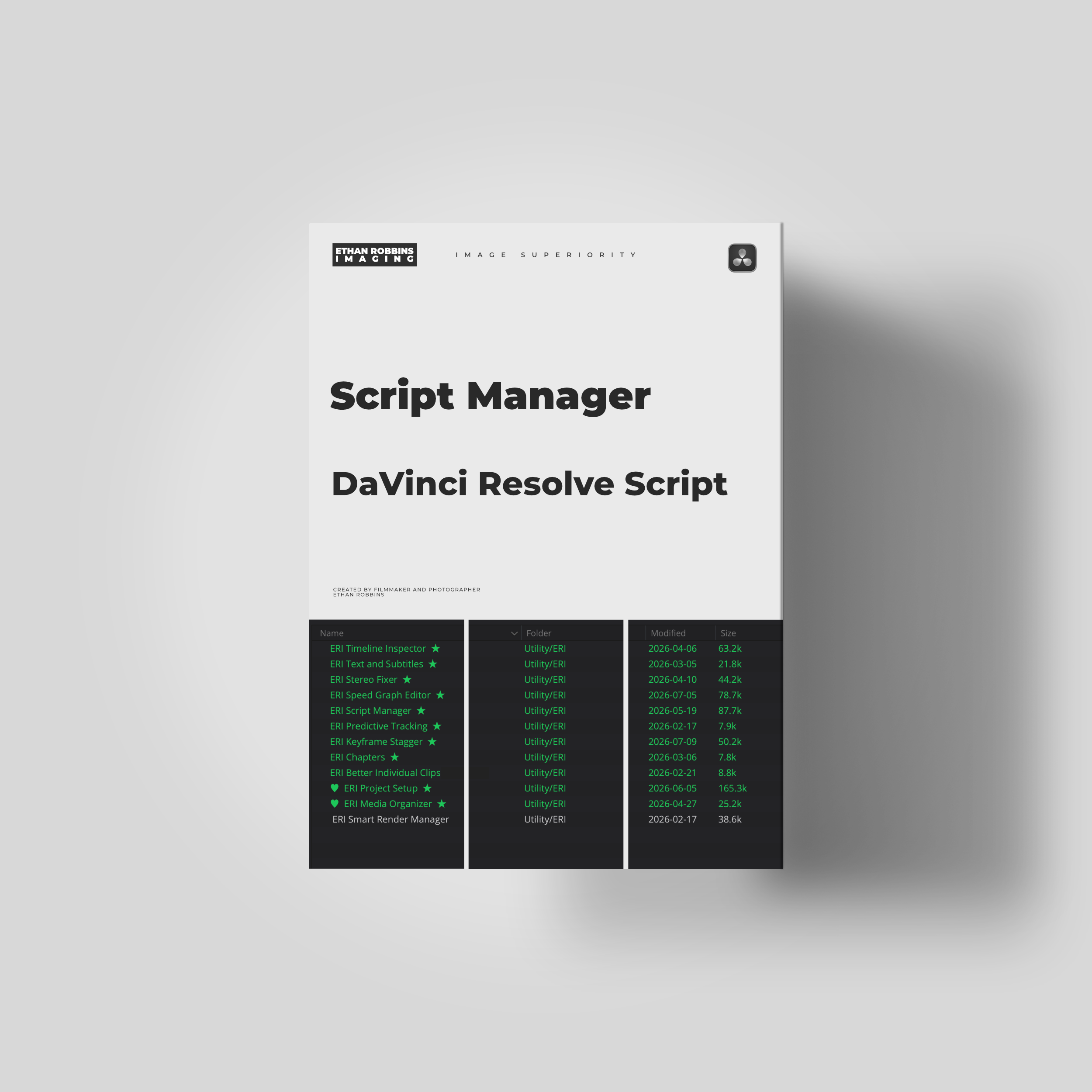 ERI Script Manager