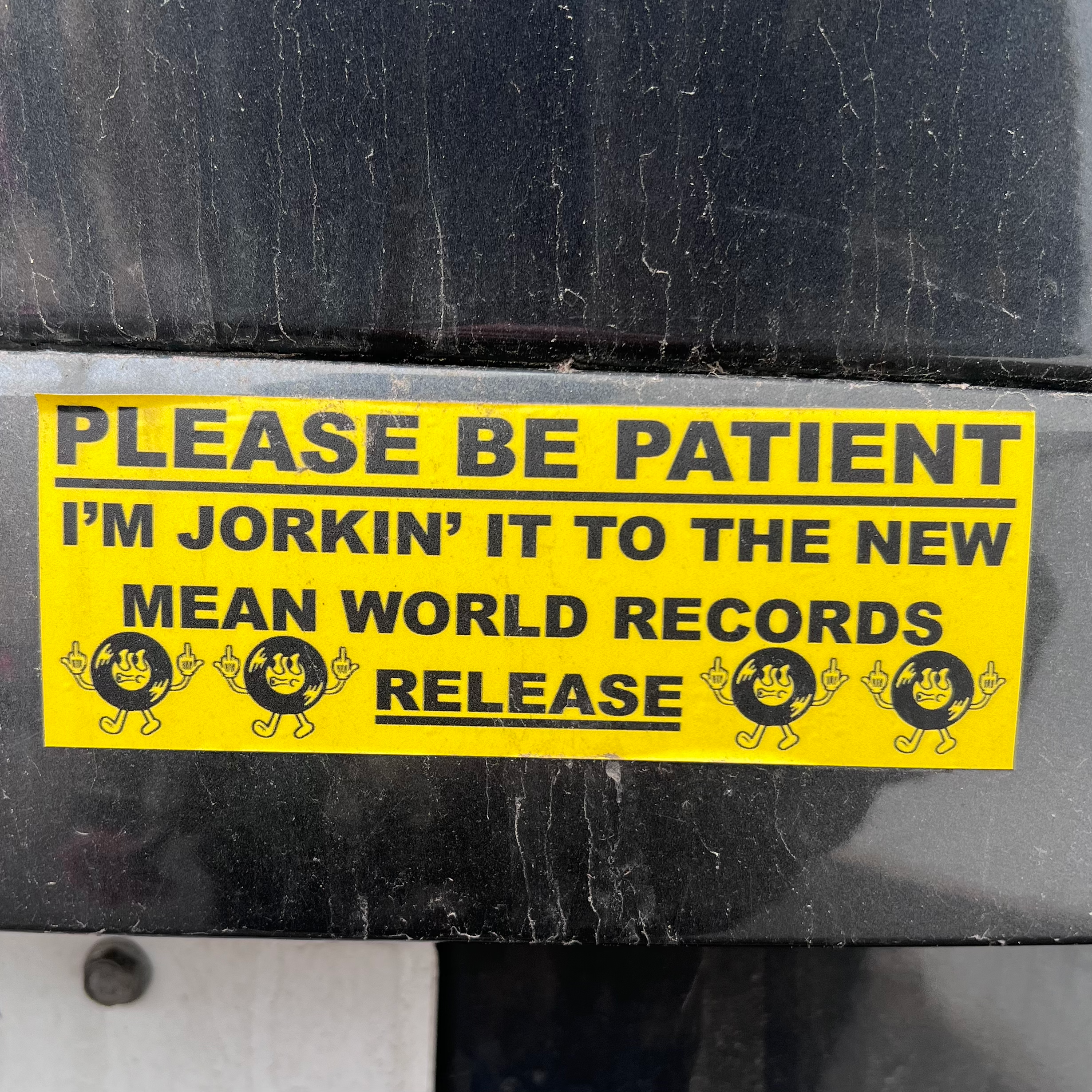 Mean World Records Bumper Sticker