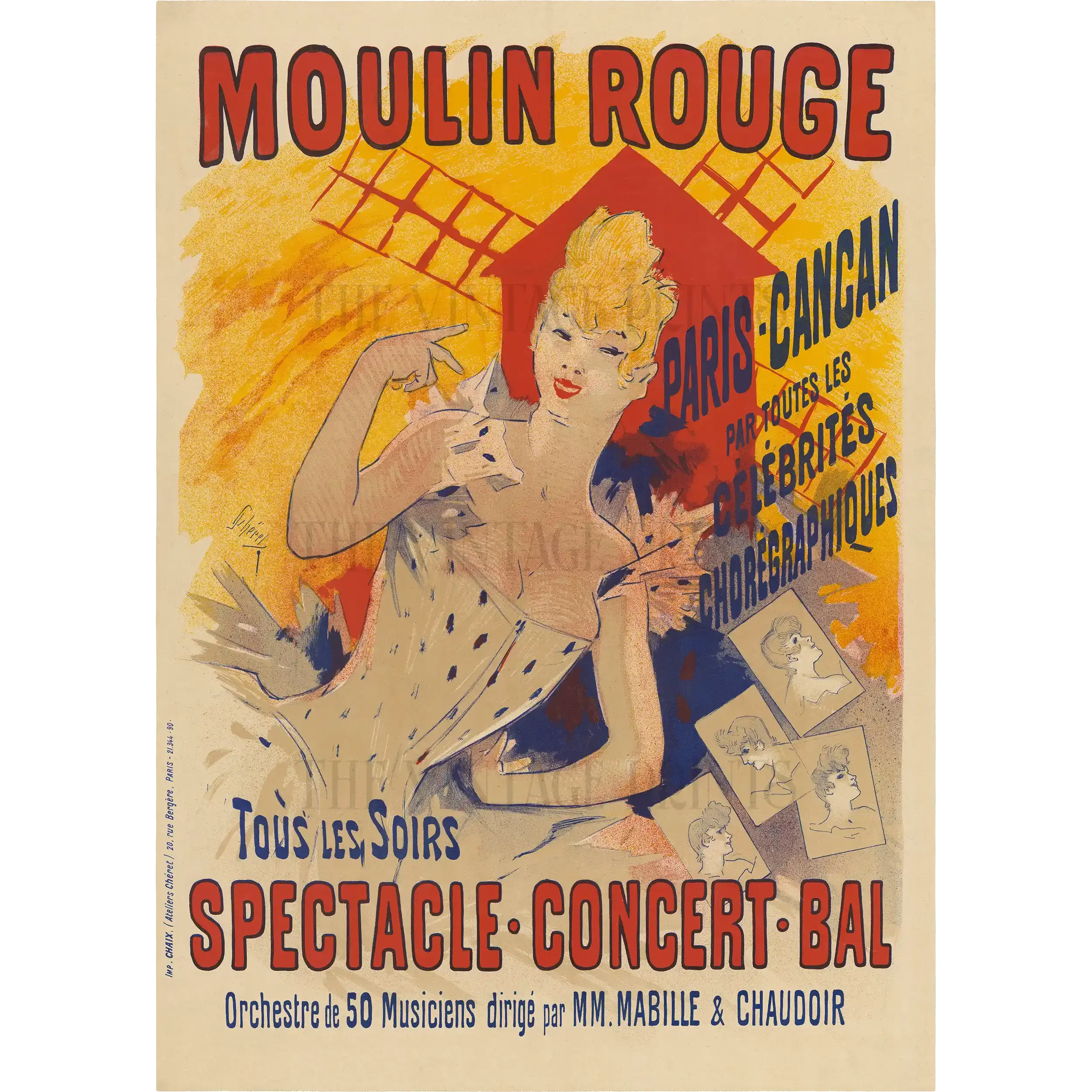 Moulin Rouge, Paris Cancan, 1890