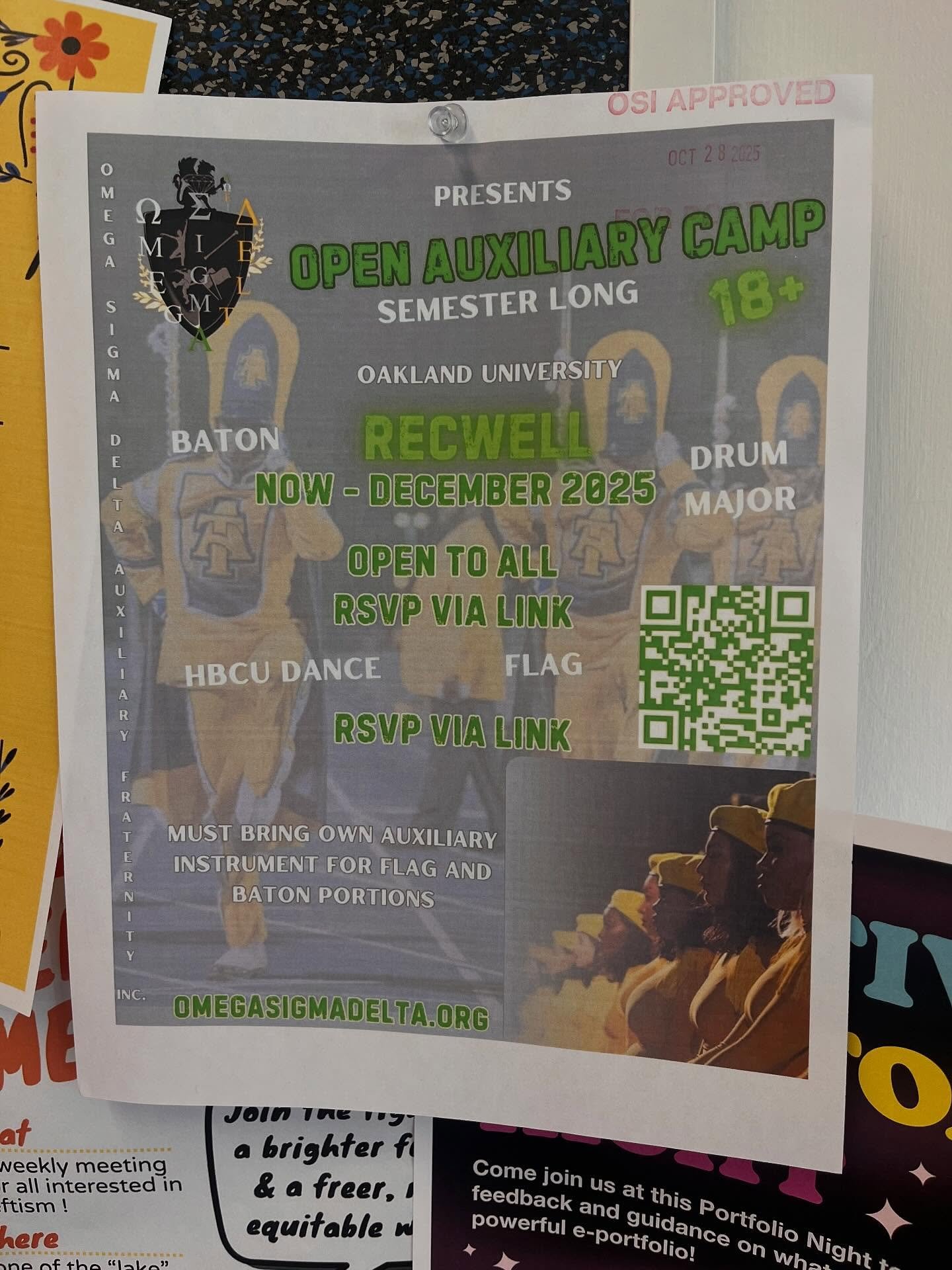 Hit up that RSVP link in our bio !! Attend our semester long Auxiliary clinics.  Some held at #OaklandUniversity some held at #WayneState . Must RSVP to receive schedules, specific clinic days &amp; updates!!!! REMEMBER!!!
&quot;Creation, Service, #G