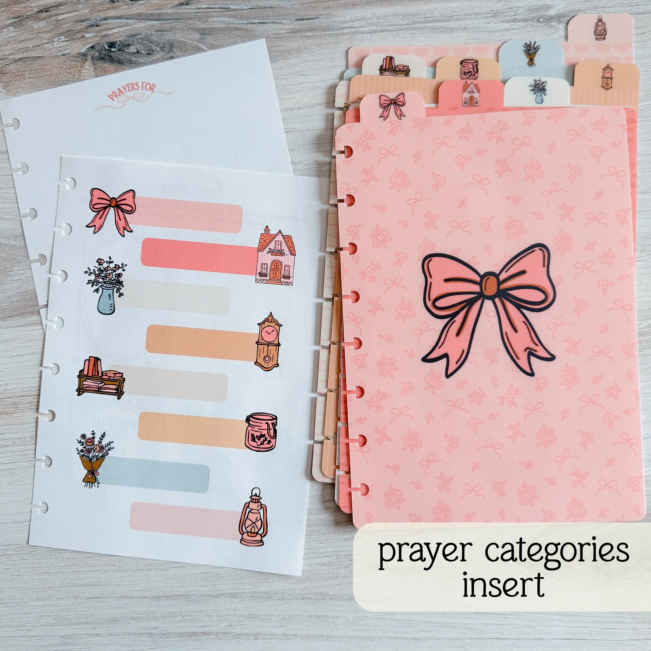 Prayer Categories Insert