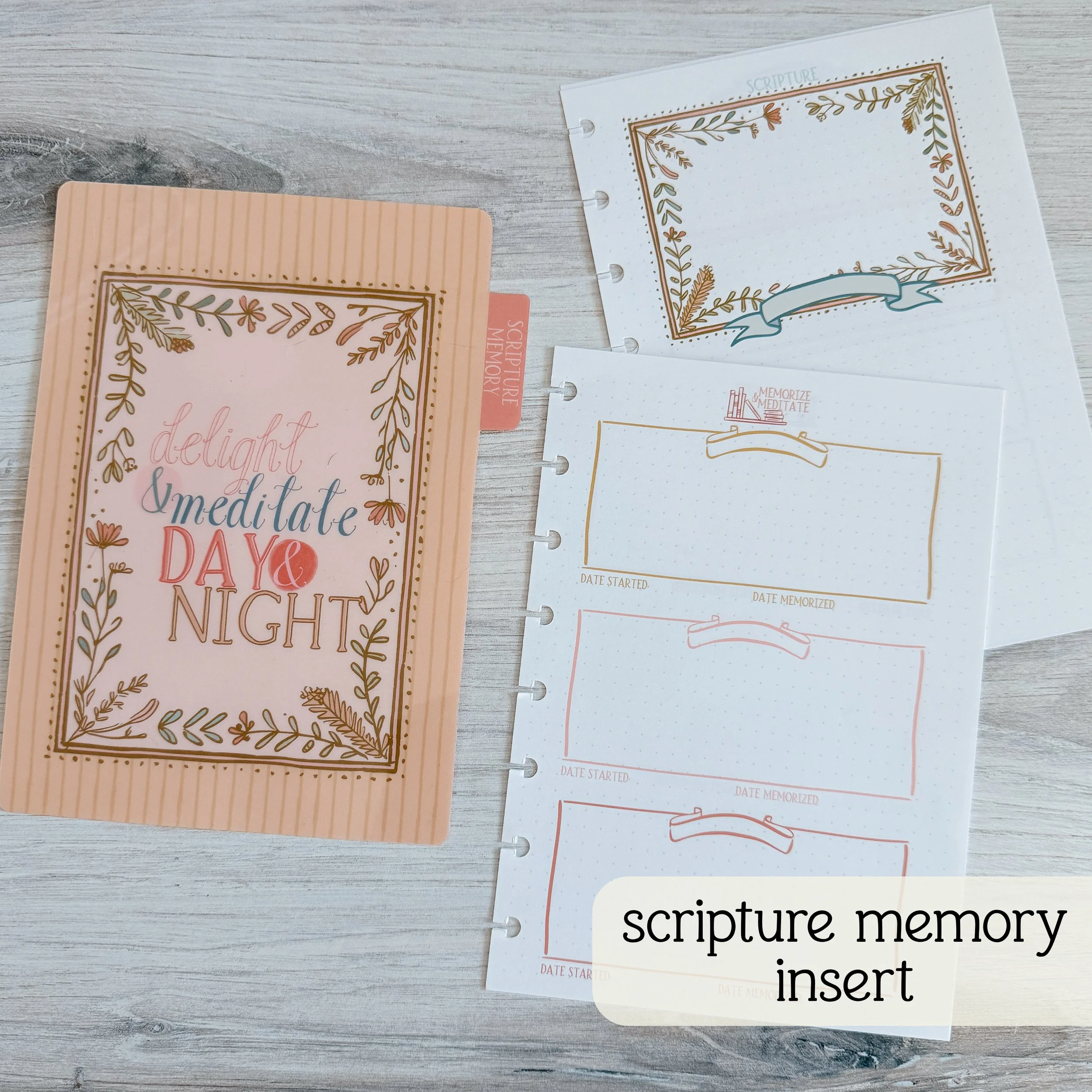 Scripture Memory Insert