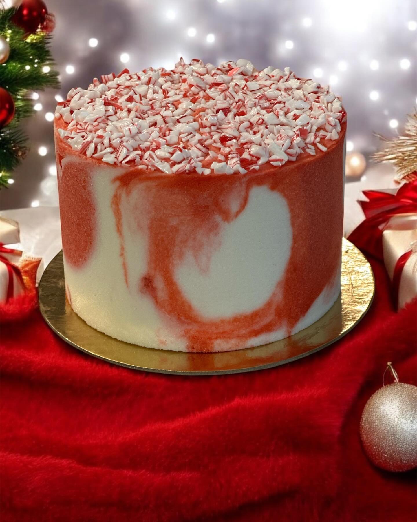 Peppermint Watercolor Cake