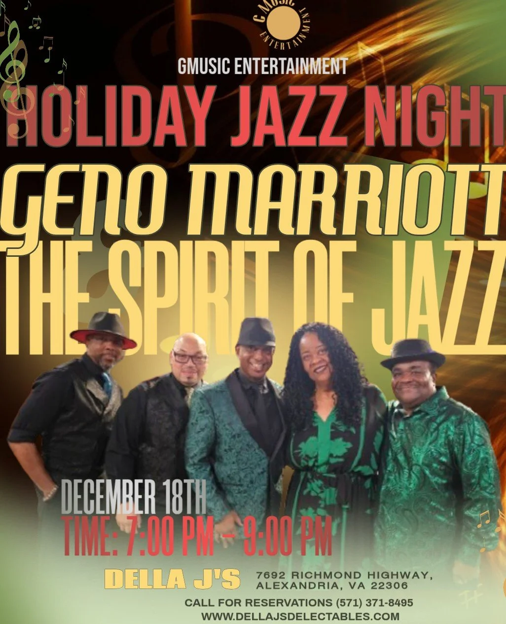 Jazz Artist: Geno Marriott &amp; The Spirit of Jazz