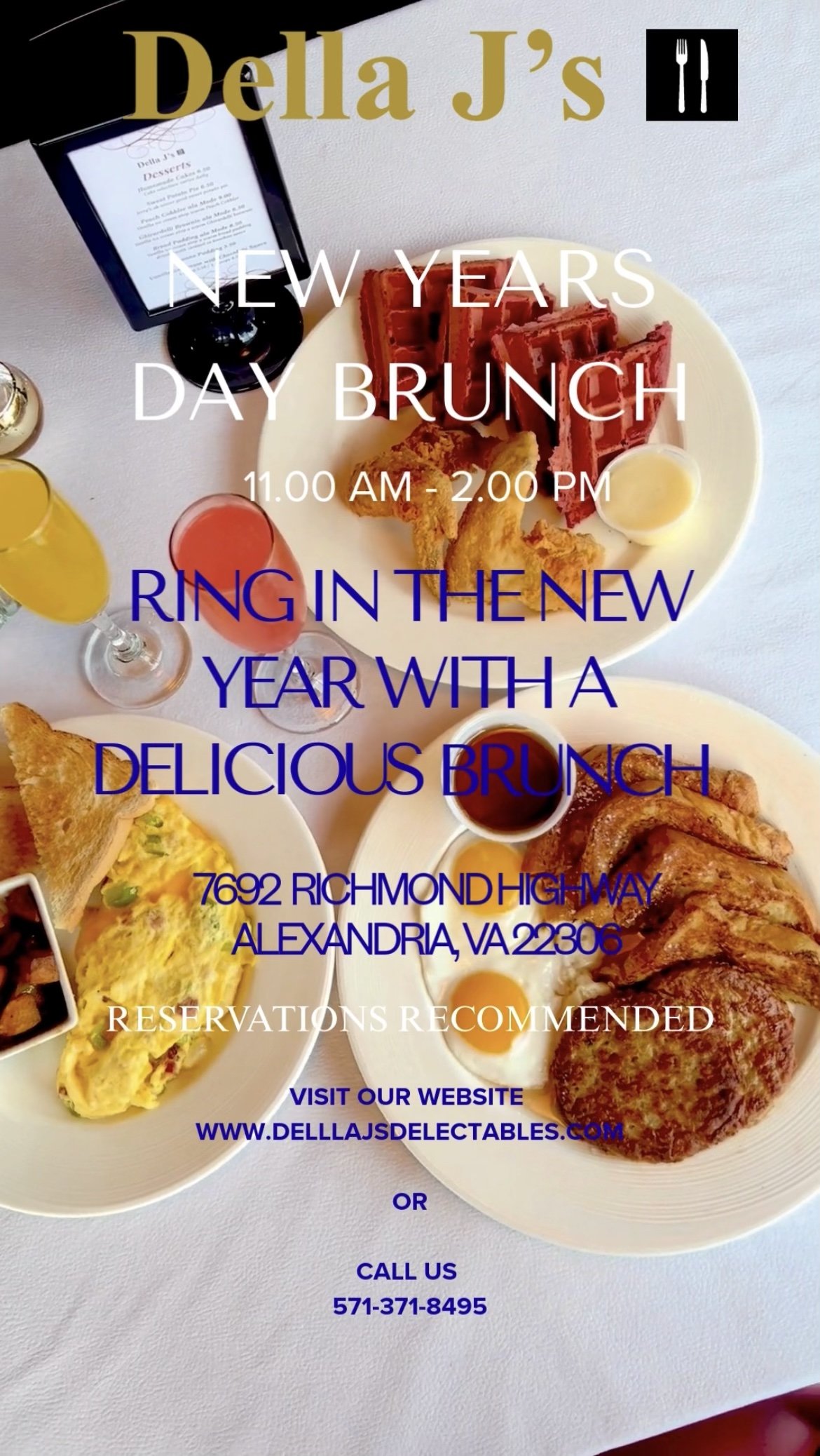 WE ARE OPEN ON NEW YEAR’S DAY! JOIN US FOR BRUNCH 11AM - 2PM!