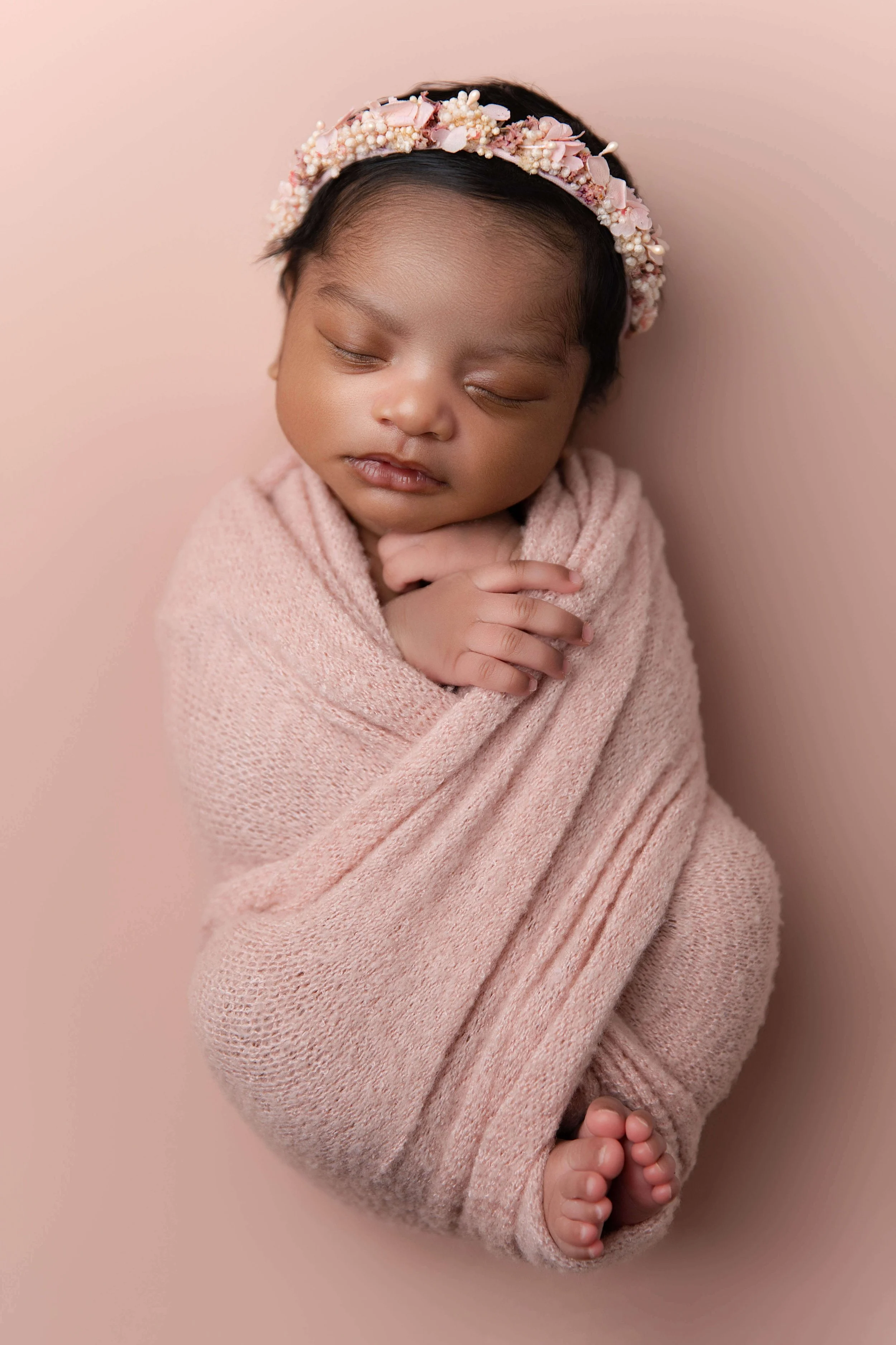 mauve pink baby girl 