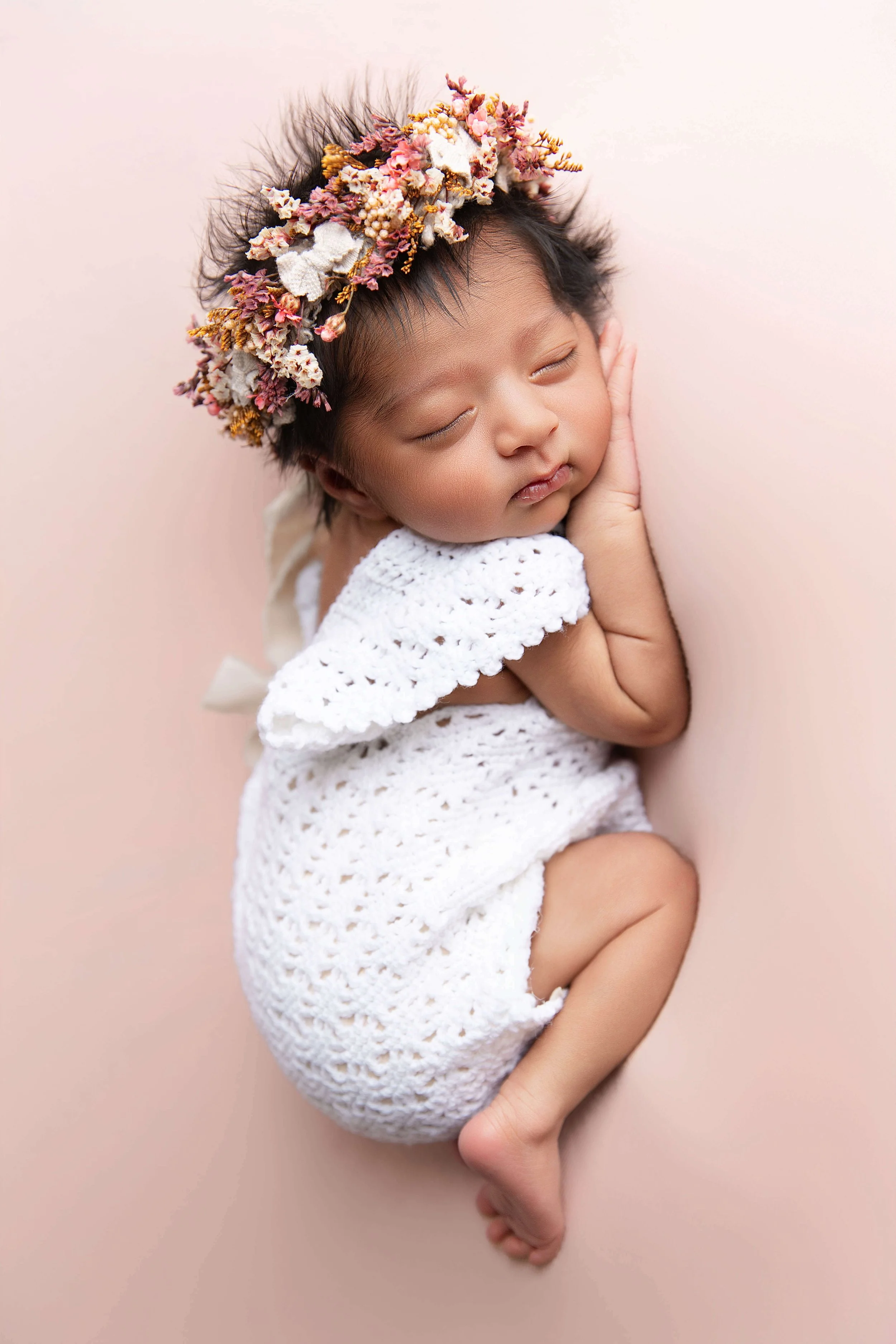 baby in pink