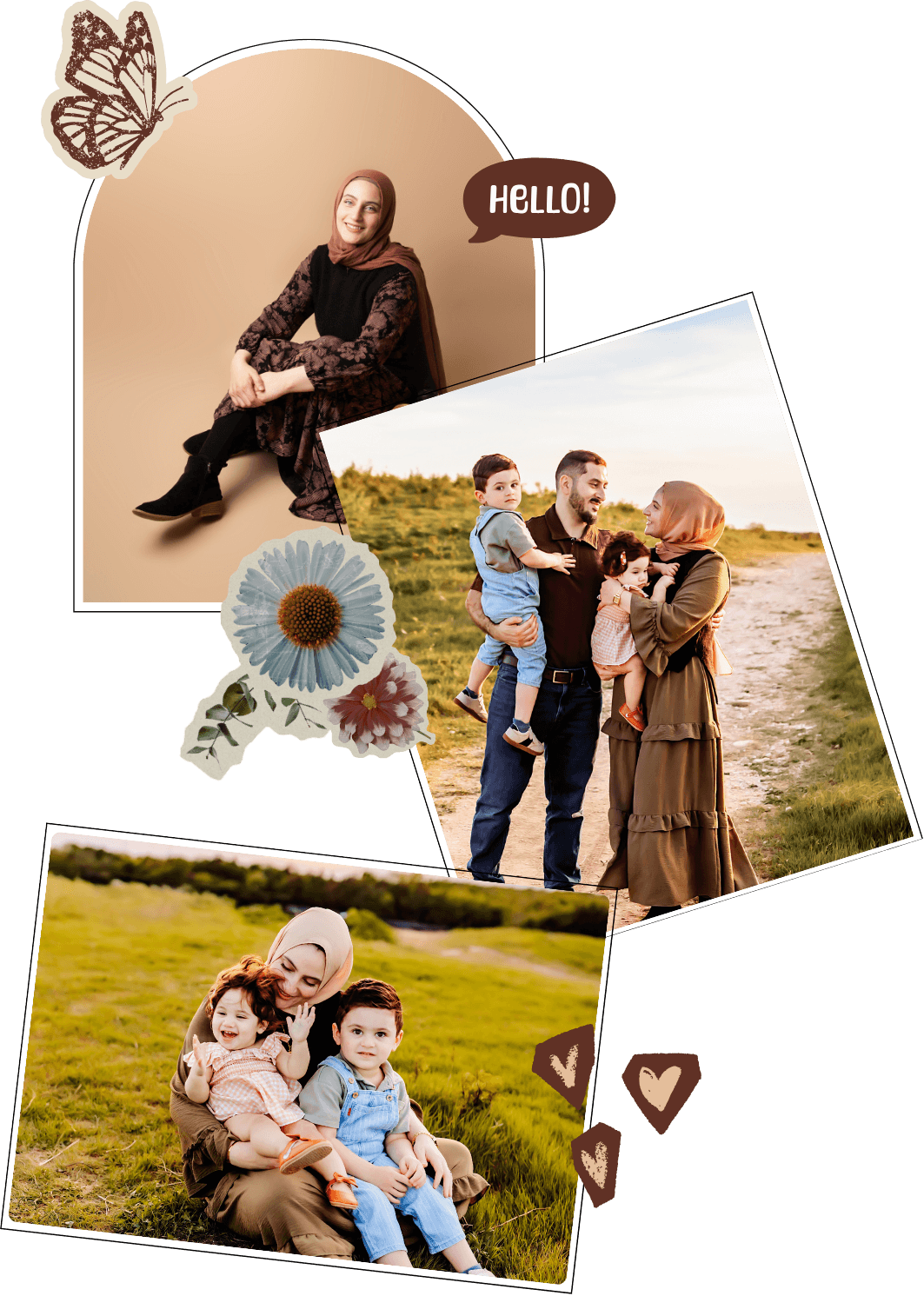 Lama, the photographer behind Lama’s Littles, with her family