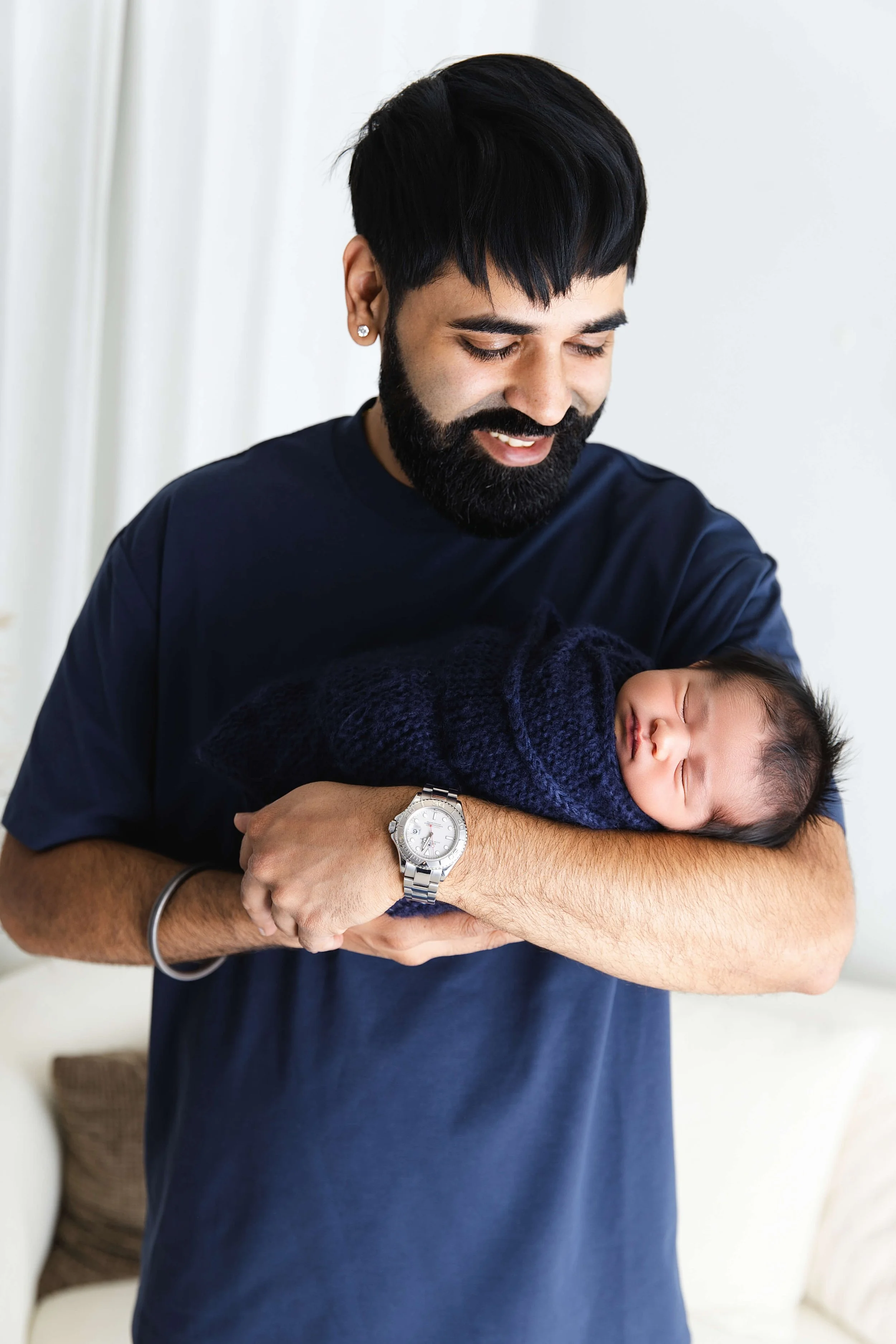 Parents With Newborn Baby Photography Dfw at Lama's Littles Photography