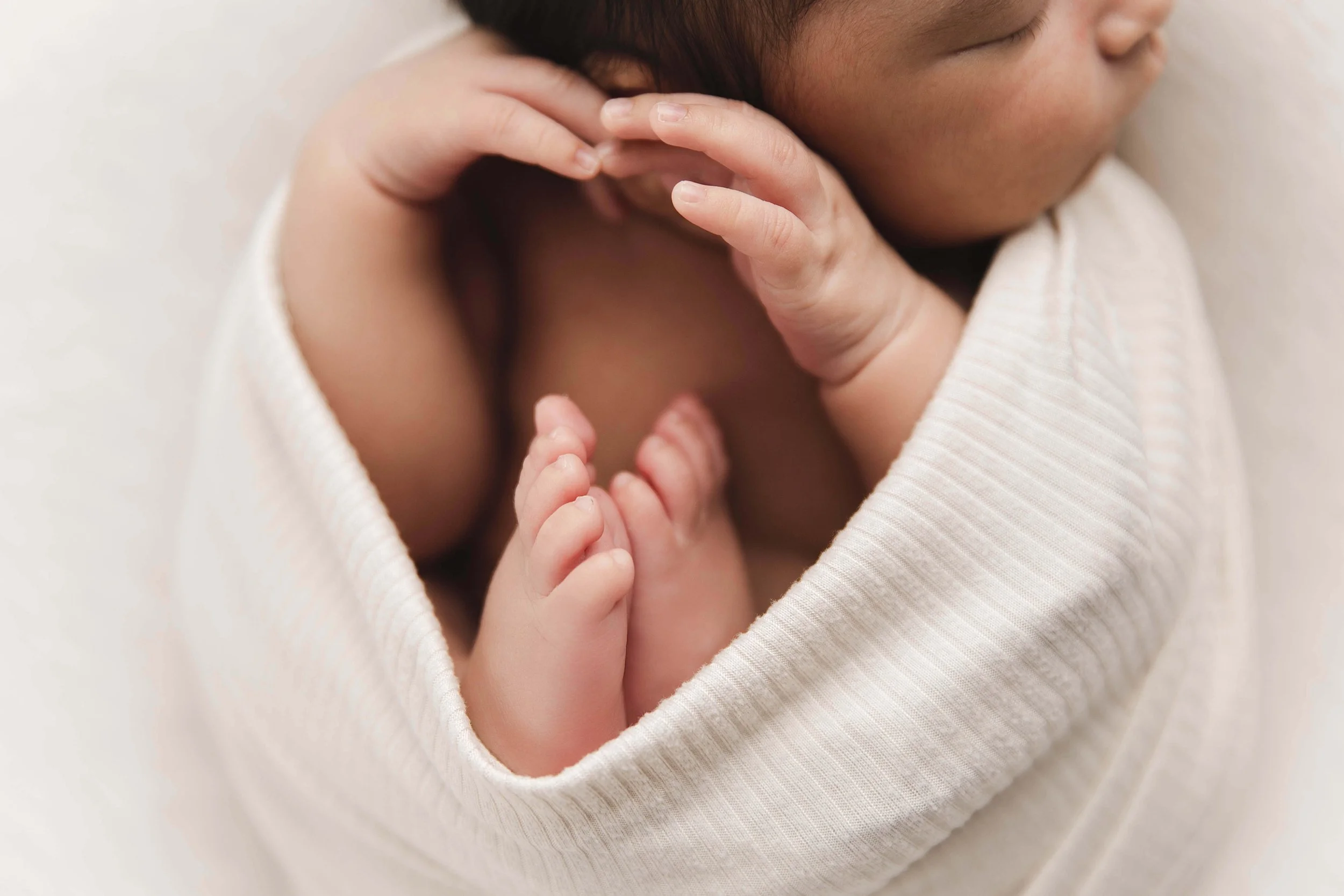 detail shots of hands and feet