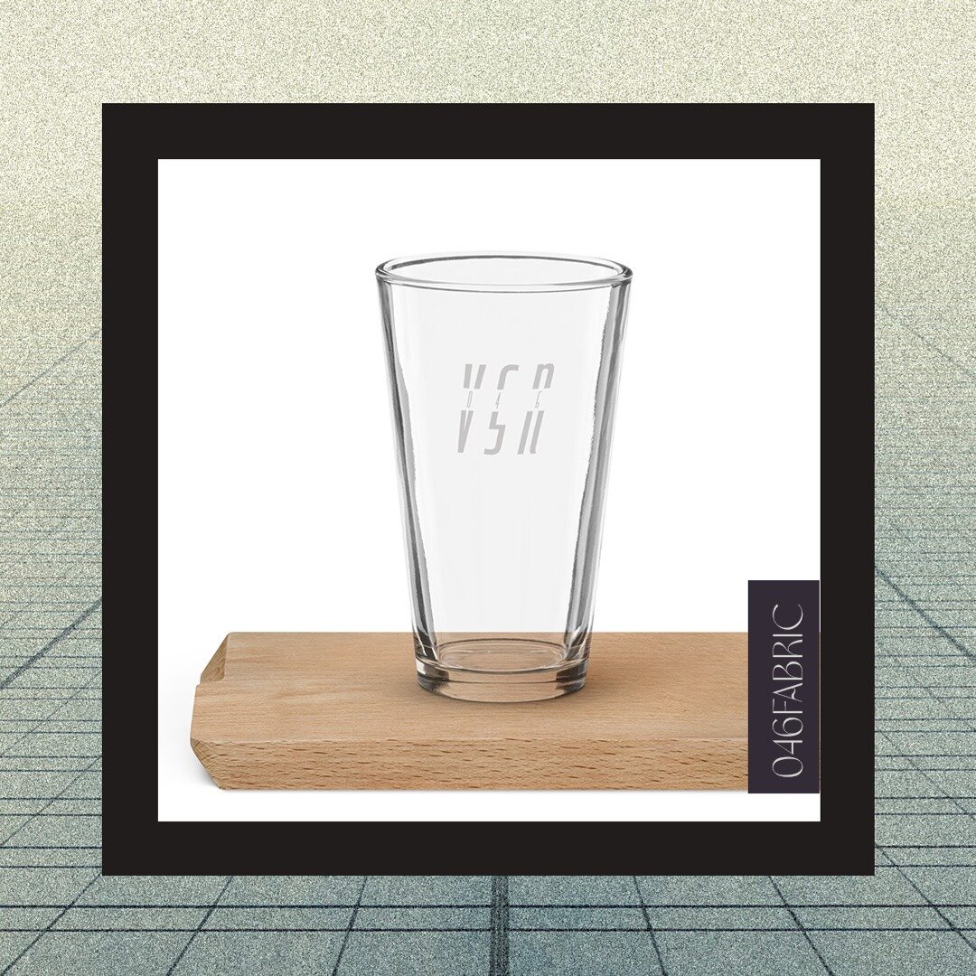Make your favorite drinks using the 16oz 046FABRIC shaker pint glass. Check out the latest glassware at 046vsn.com/store.

#glassware #drinkmorewater #pintglass #beerglassware #046vsn