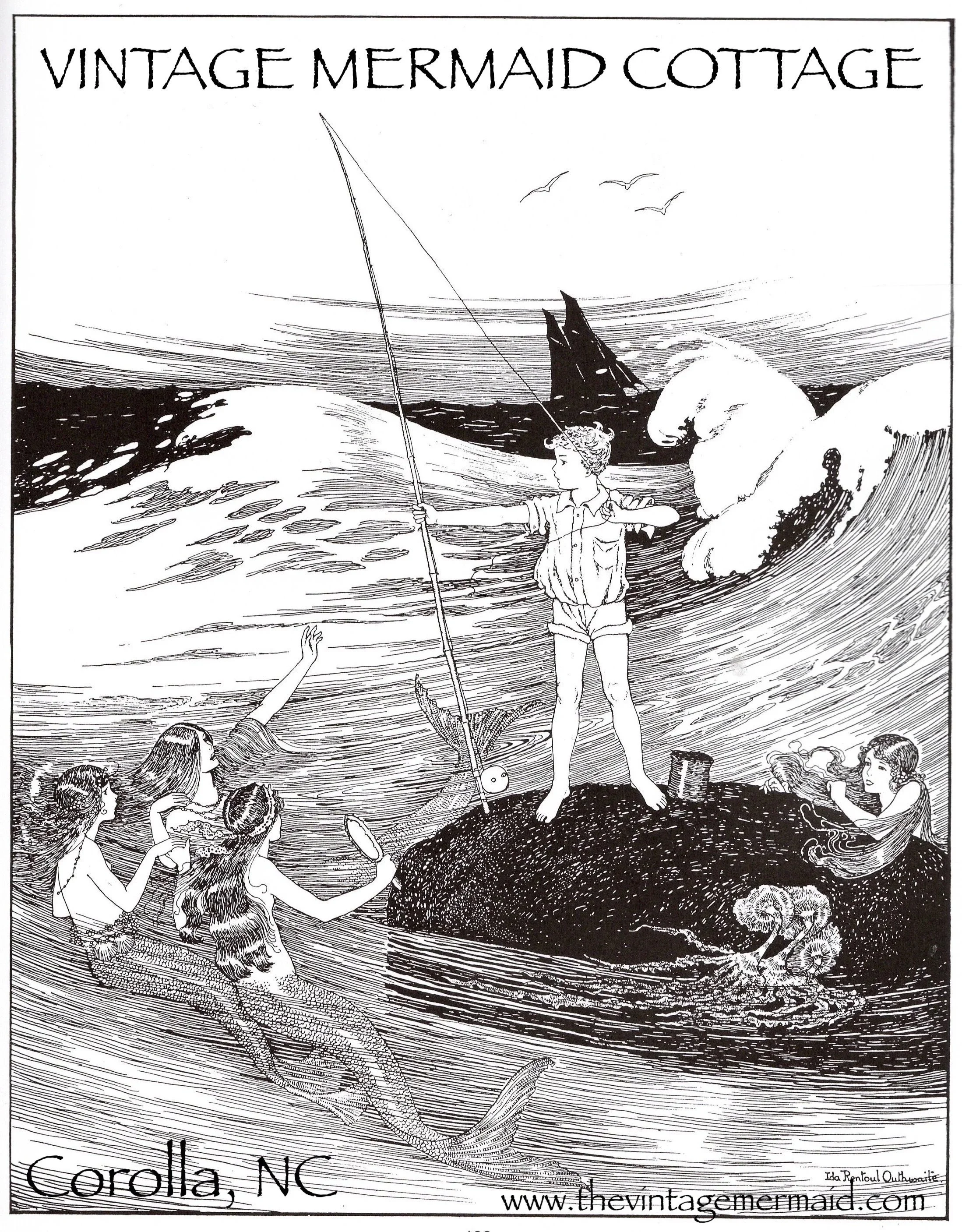 VIntage Mermaid Postcards